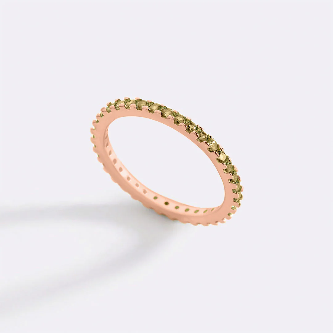 Mint & Lily August Birthstone Eternity Stacking Ring - Image 23