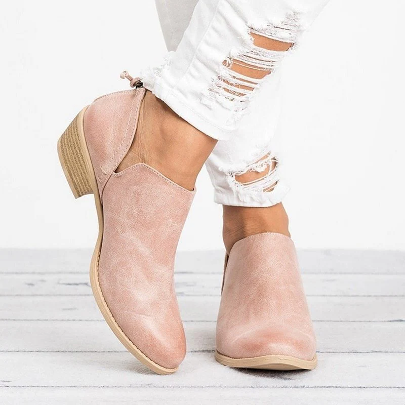 Autumn Women Shoes Retro High Heel Ankle Boots - Image 7