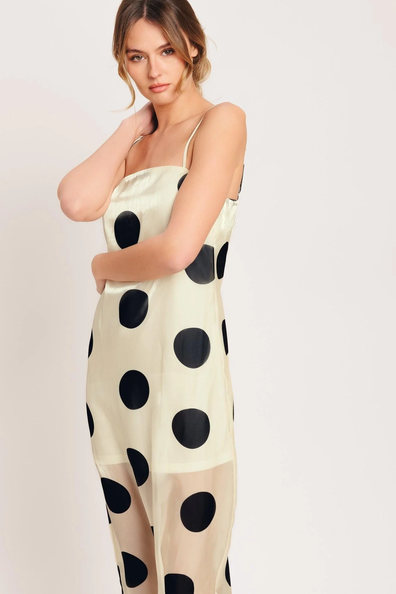 Avant Dot Woven Midi Dress - Image 5