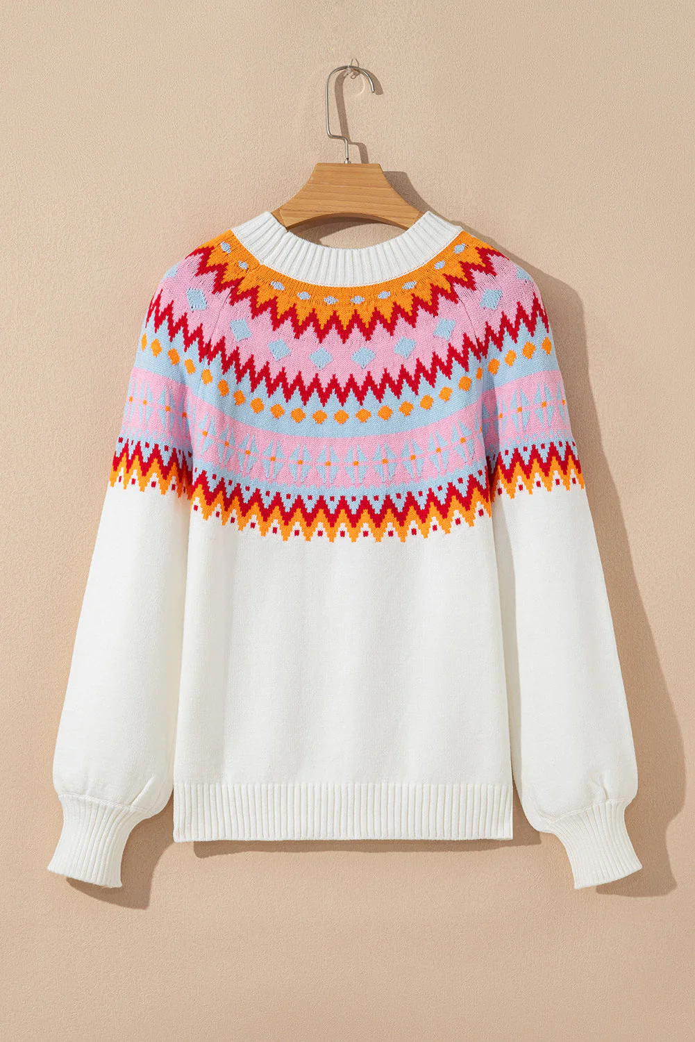 Threaded Pear Avery Print Drop Shoulder Sweater - Image 10