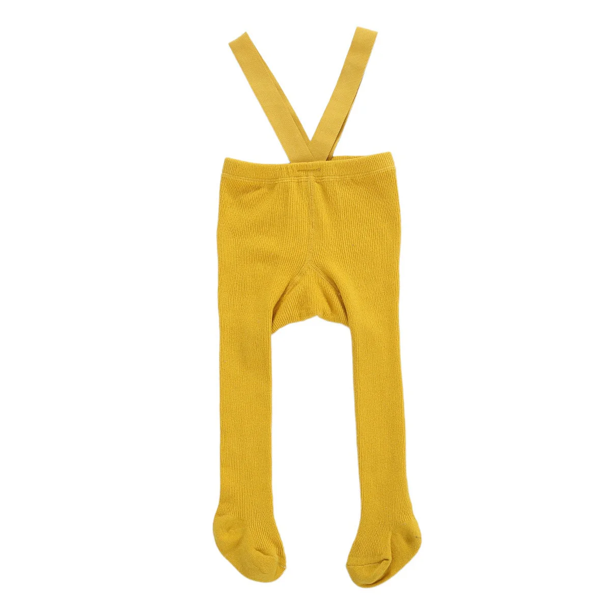 Baby Cotton Suspender Leggings Infants Baby Girls Boys Cute Solid Color High Waist Overall Leggings Tights Socks - Image 3