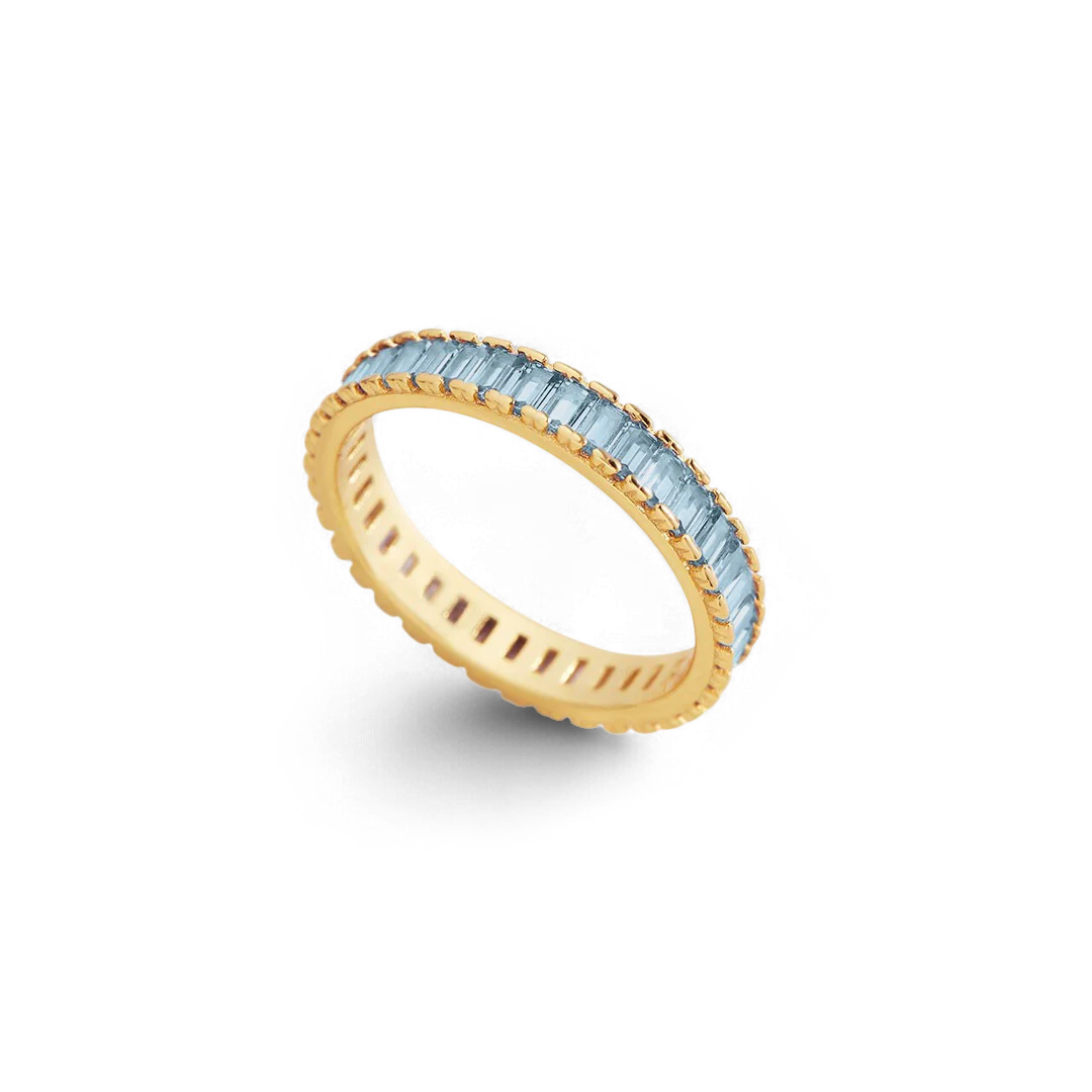 Mint & Lily Baguette Birthstone Eternity Band - Image 51
