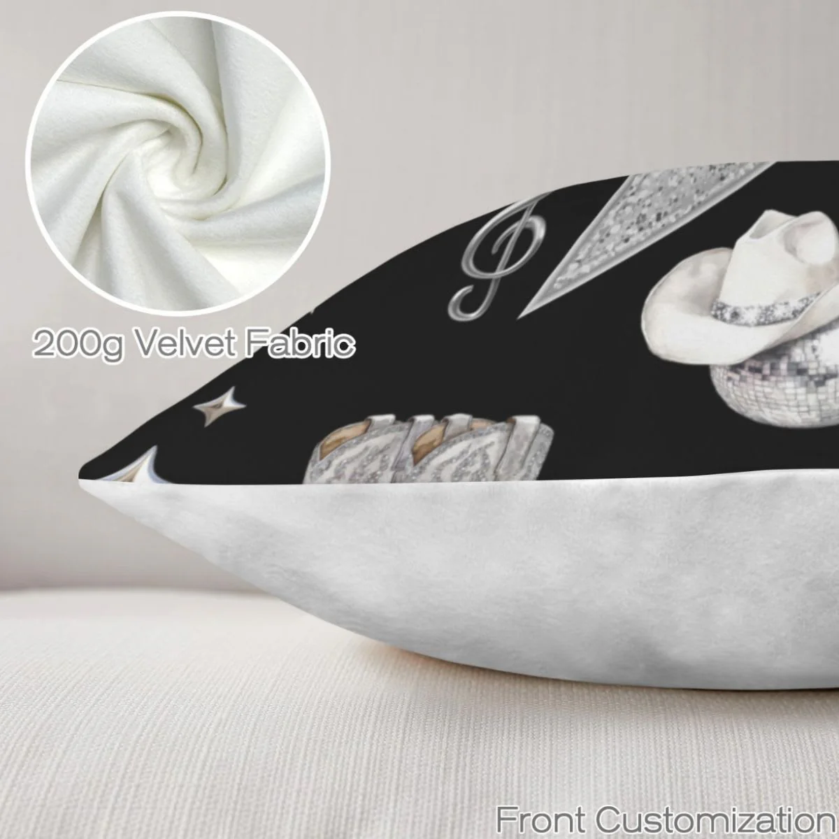 Baha Ranch Velvety Soft Throw Pillow Case Made in America - Image 30