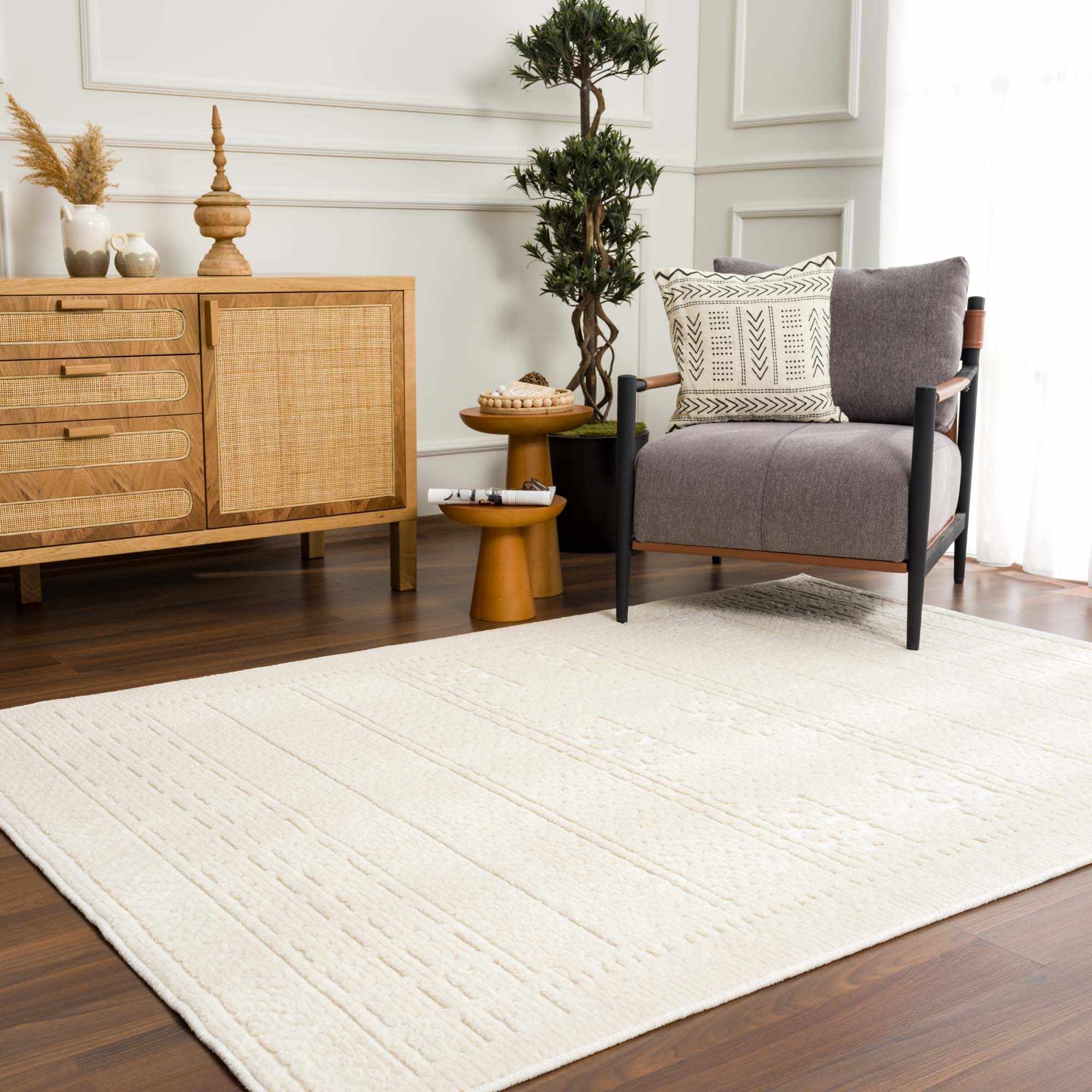 Bahar Cream Washable Area Rug - Image 13