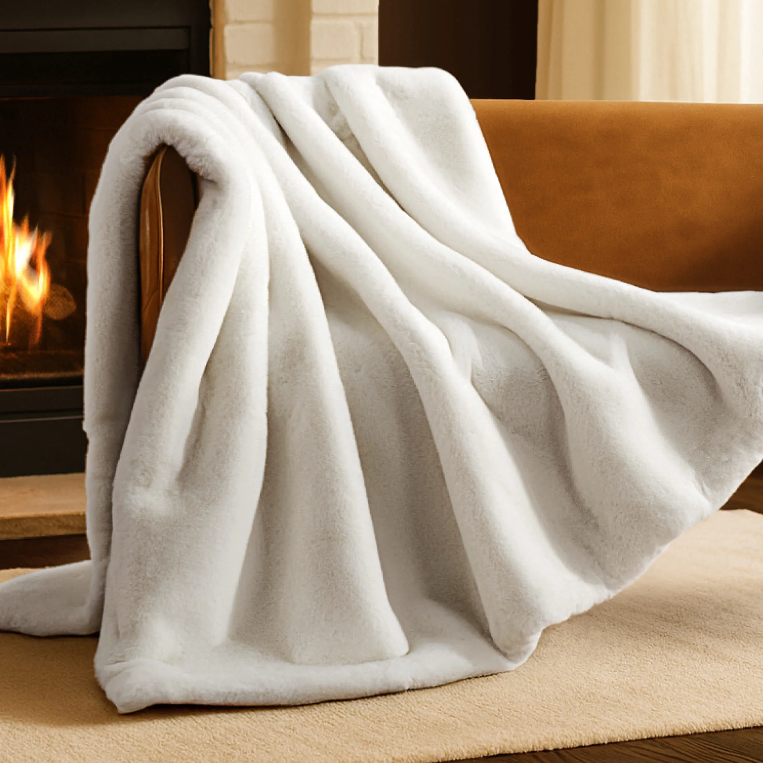 Bare Home Faux Fur Blanket - Image 10