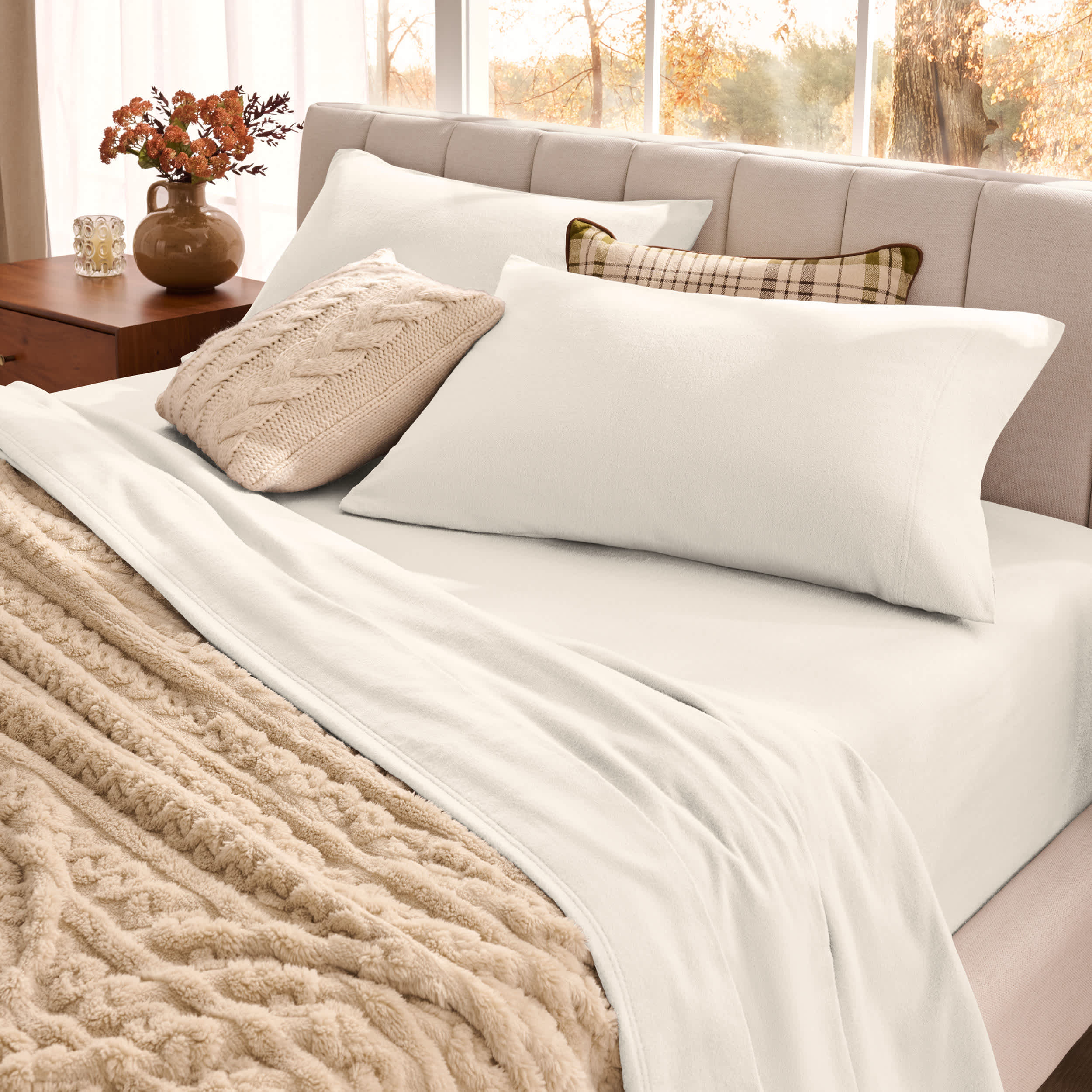 Bare Home Organic Cotton Flannel Sheet Set - Image 12