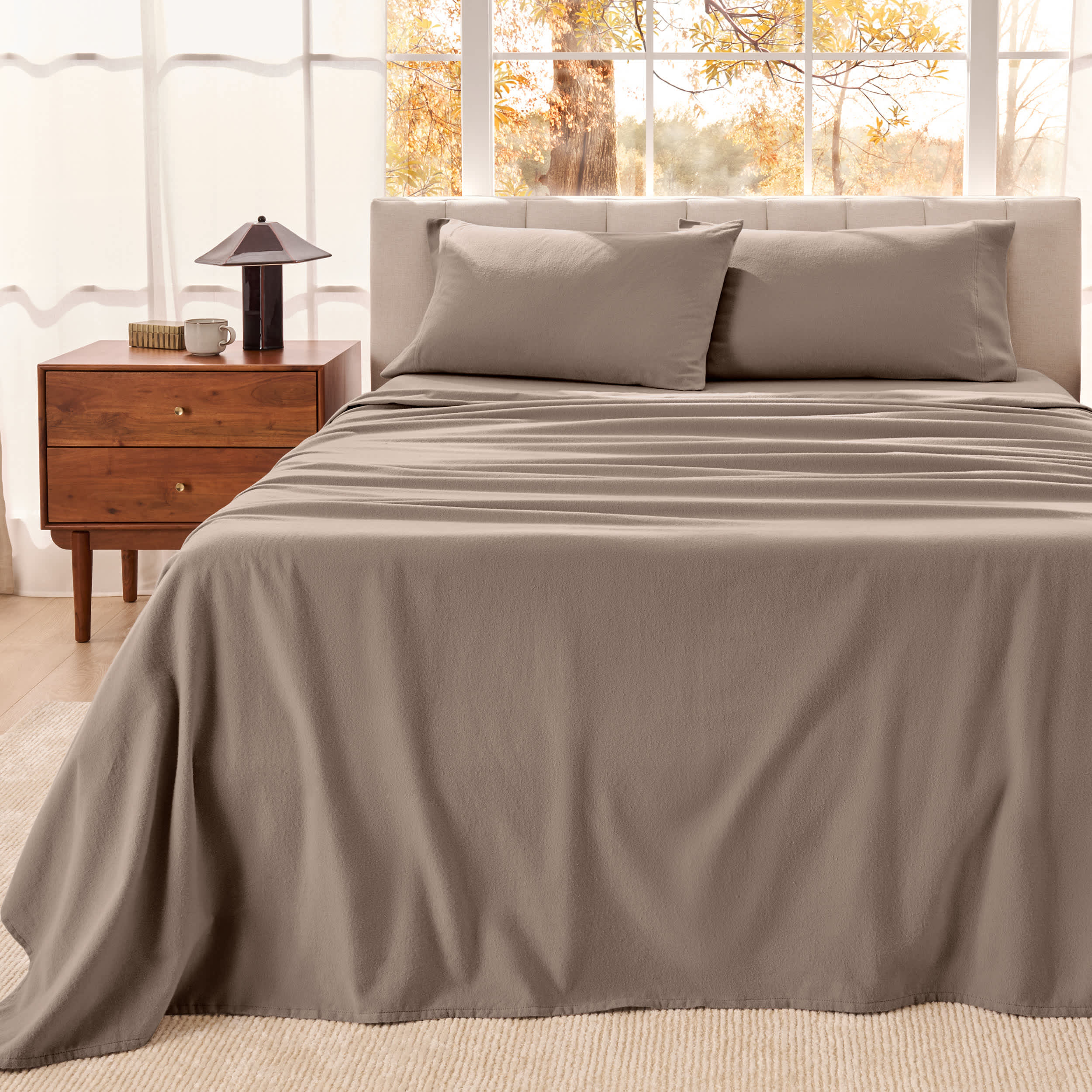 Bare Home Organic Cotton Flannel Sheet Set - Image 14