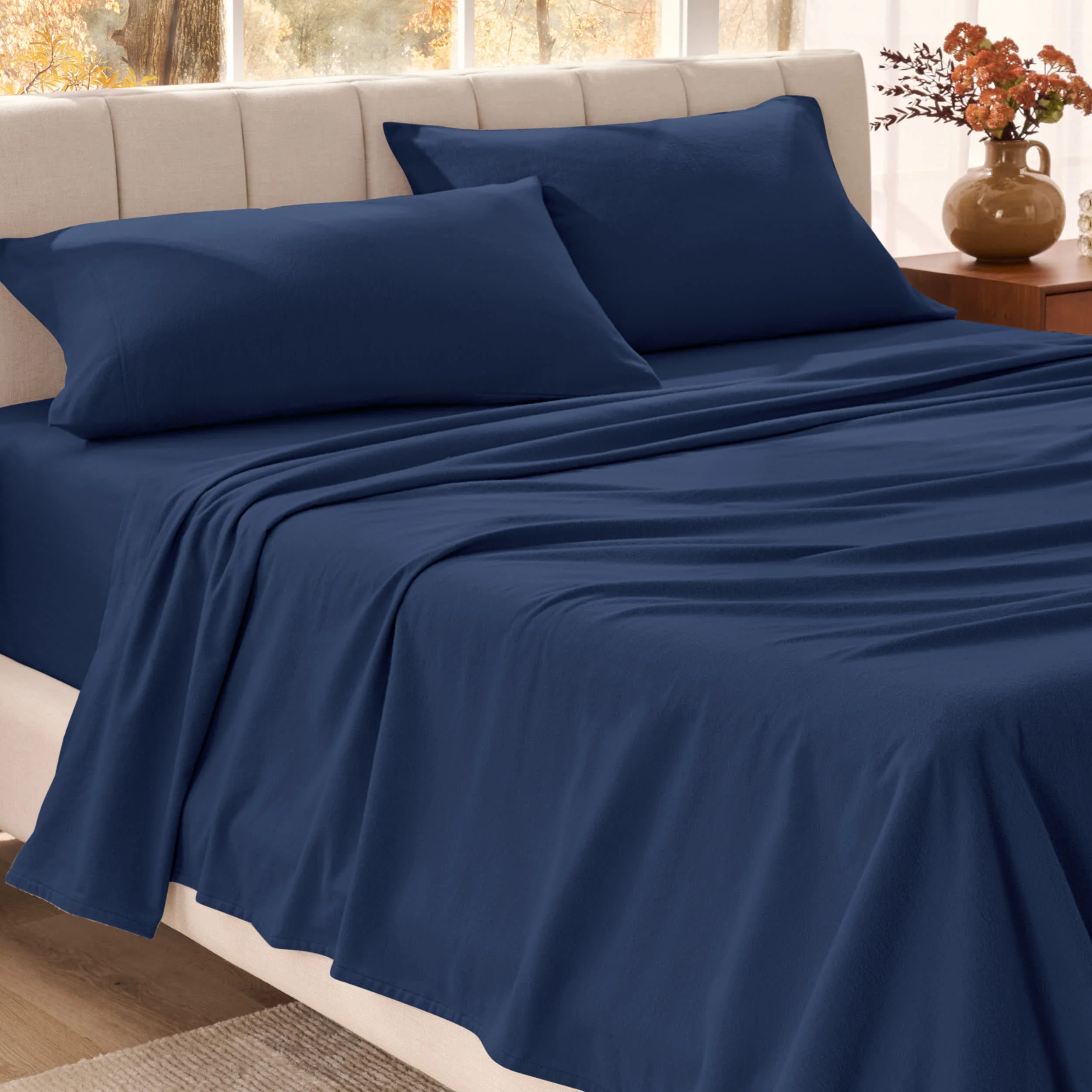 Bare Home Organic Cotton Flannel Sheet Set - Image 4