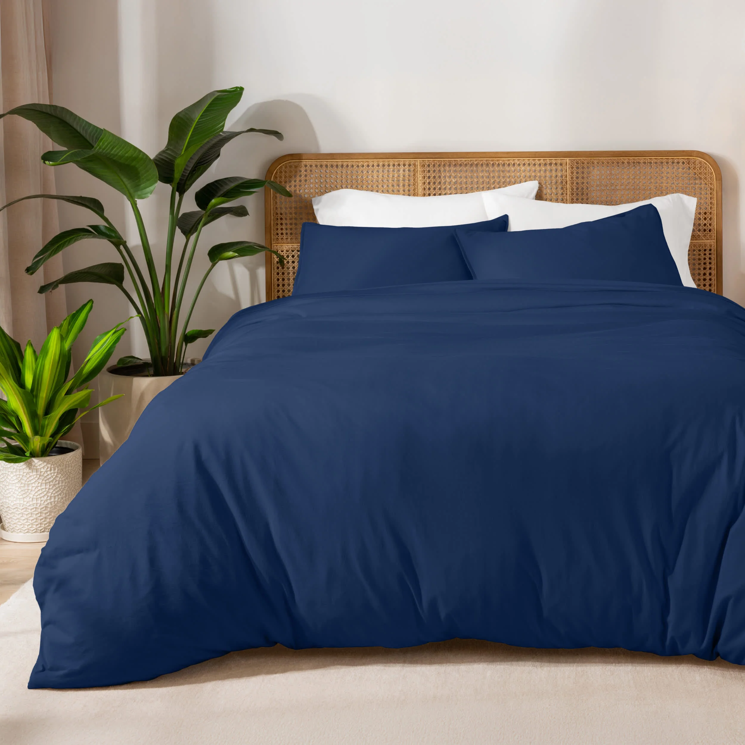 Bare Home Organic Cotton Jersey Duvet Cover Set - Image 4