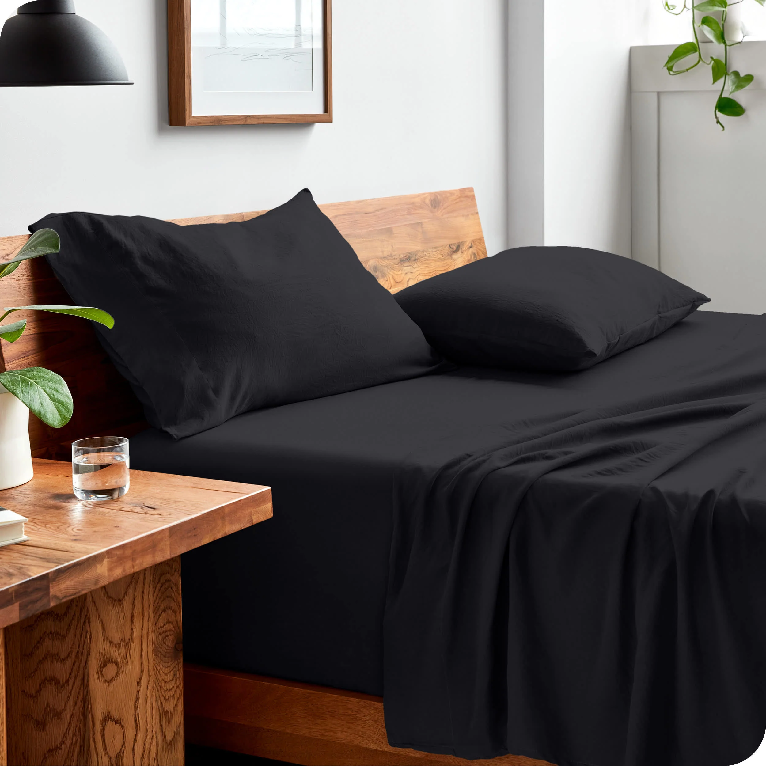 Bare Home Washed Microfiber Sheet Set - Image 2