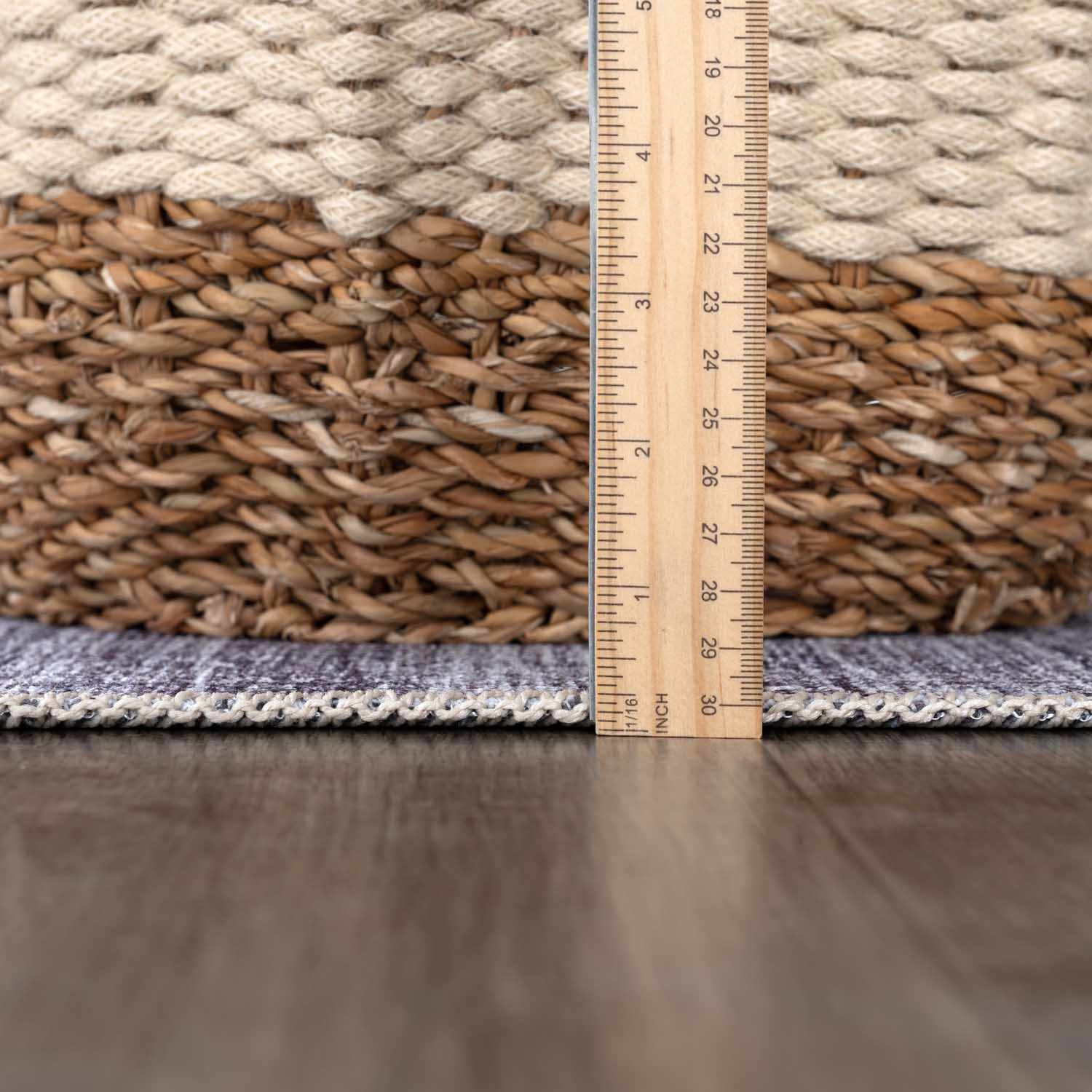 Barny Gray Blue Washable Rug - Clearance - Image 14