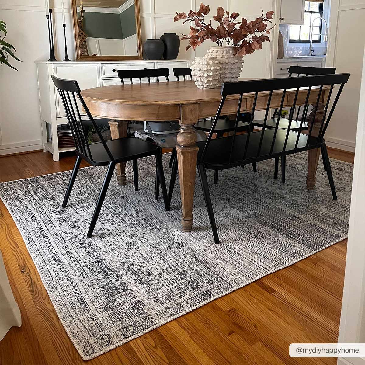 Barny Gray Blue Washable Rug - Clearance - Image 5