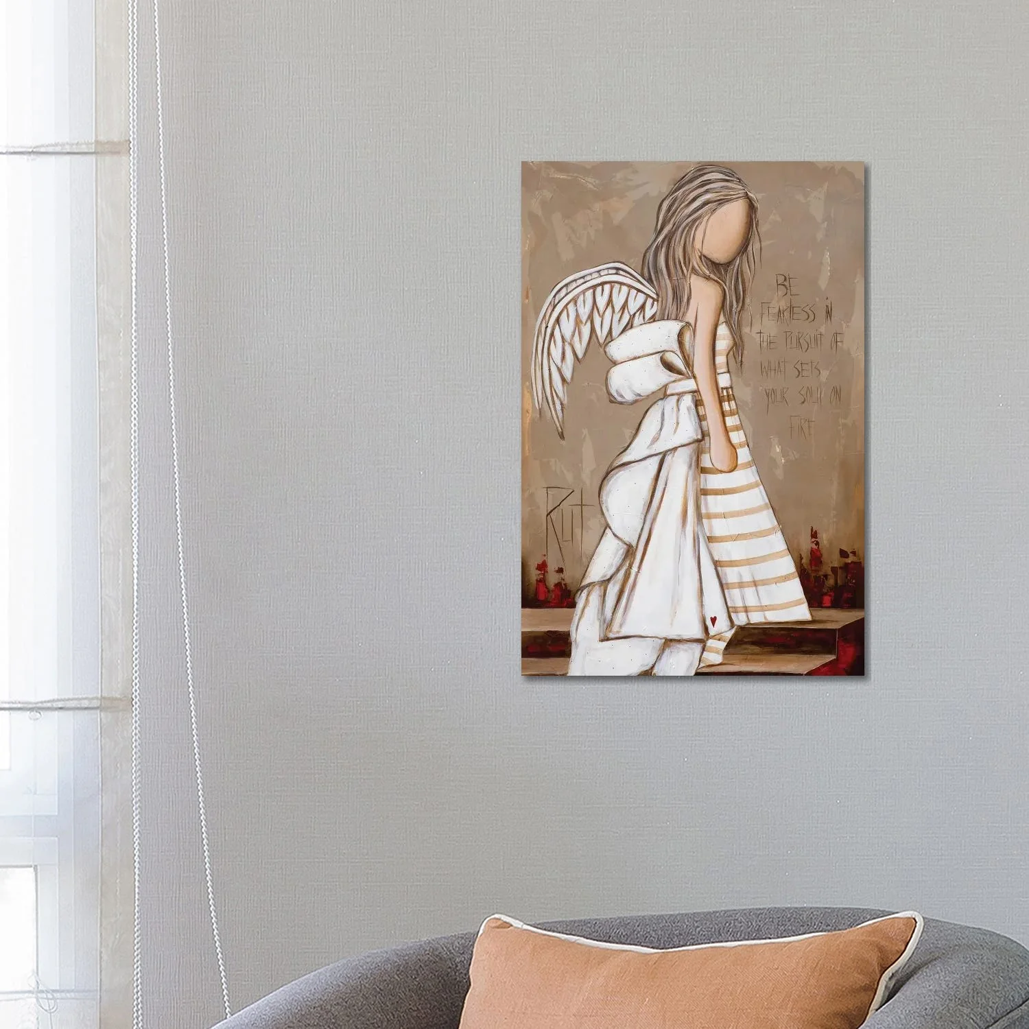 Be Fearless by Ruth's Angels - Canvas Gallery Wrap - Image 2