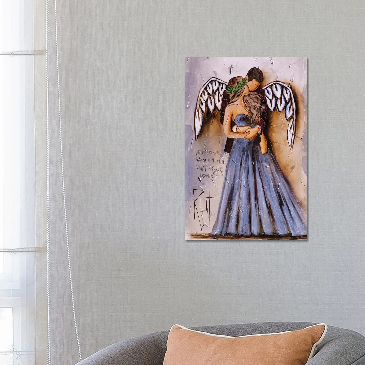 Be Joyful In Hope by Ruth's Angels - Canvas Gallery Wrap - Image 2