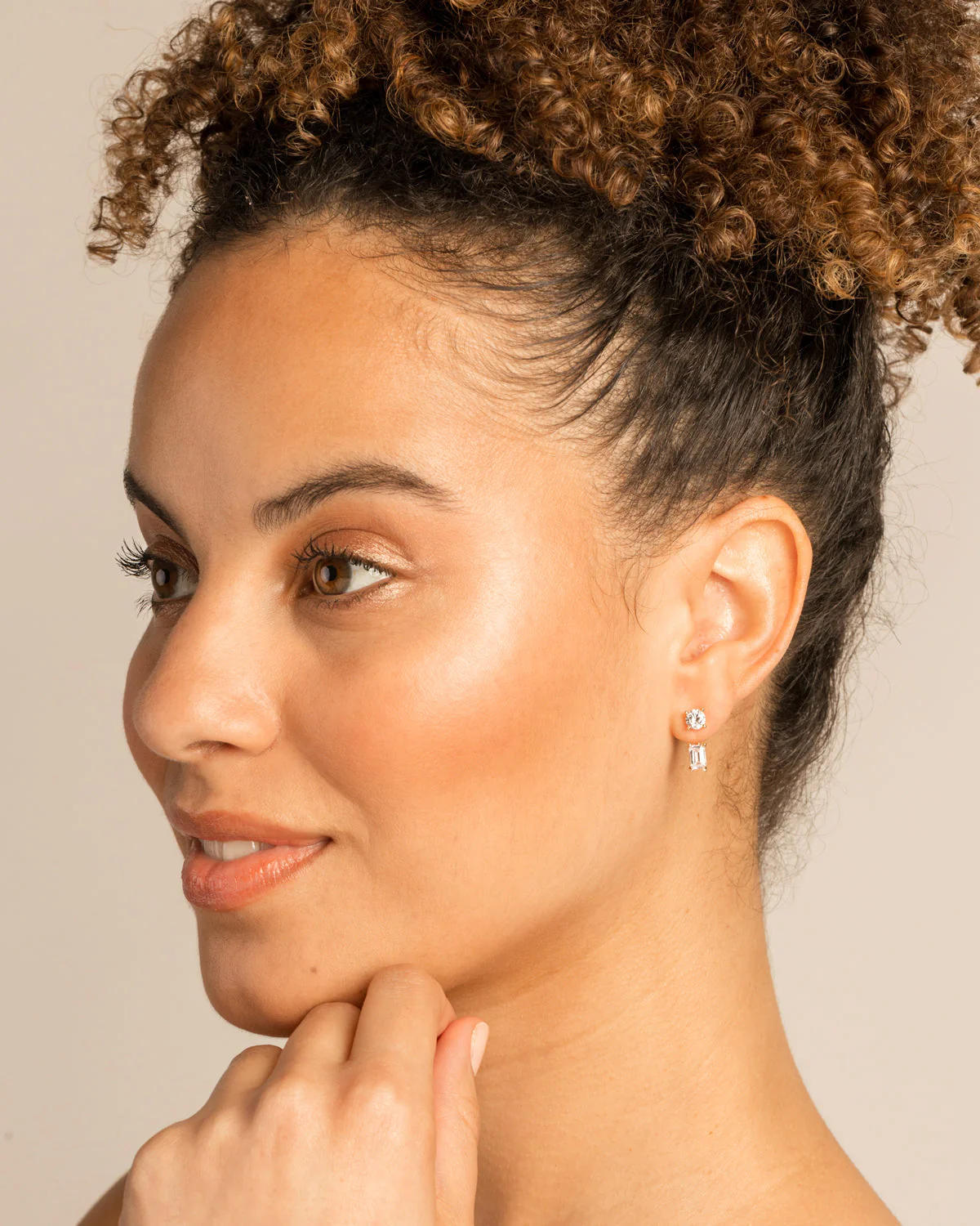 Beautifully Broken Emerald Cut Ear Jackets - Image 5