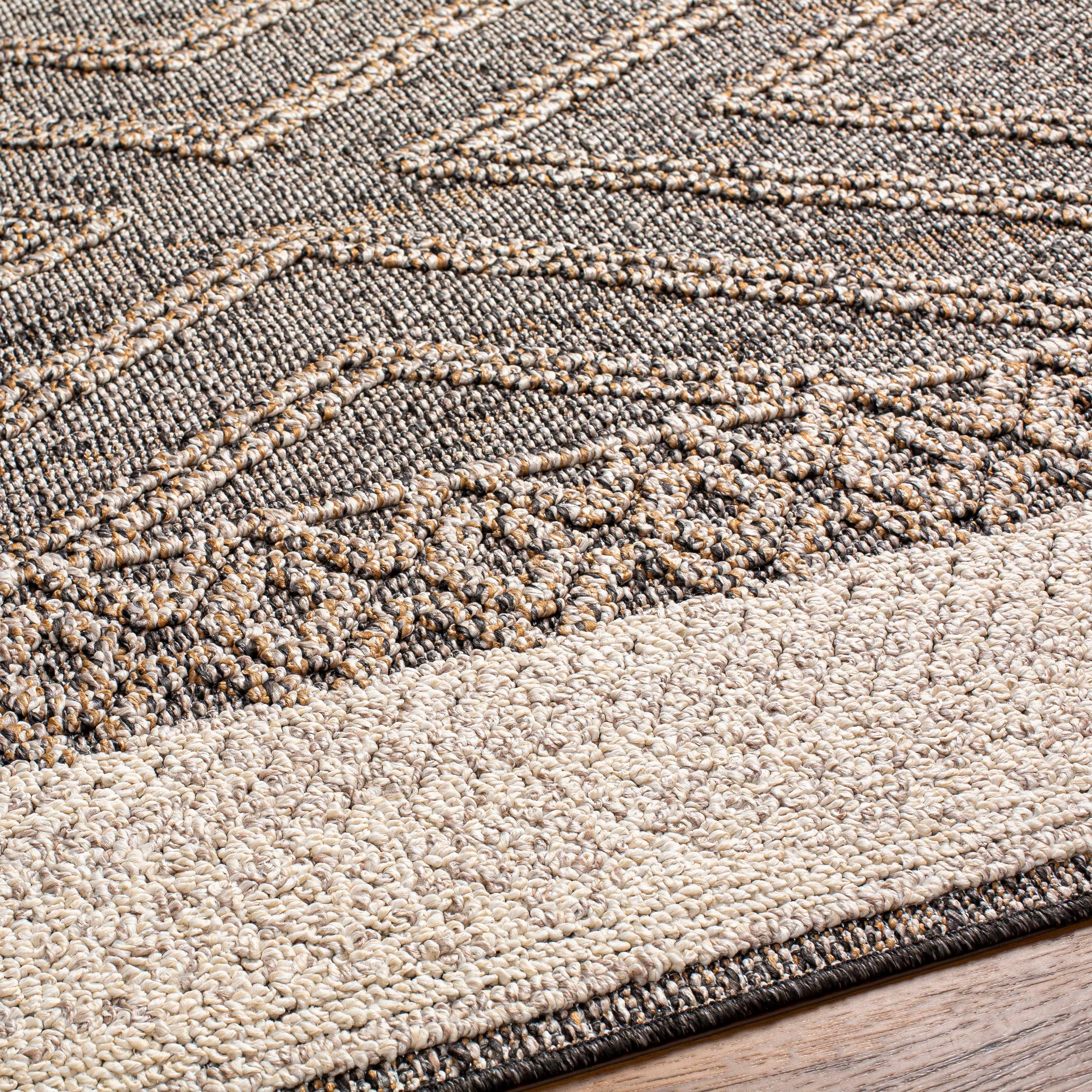 Beige Charcoal Areli Area Rug - Image 11