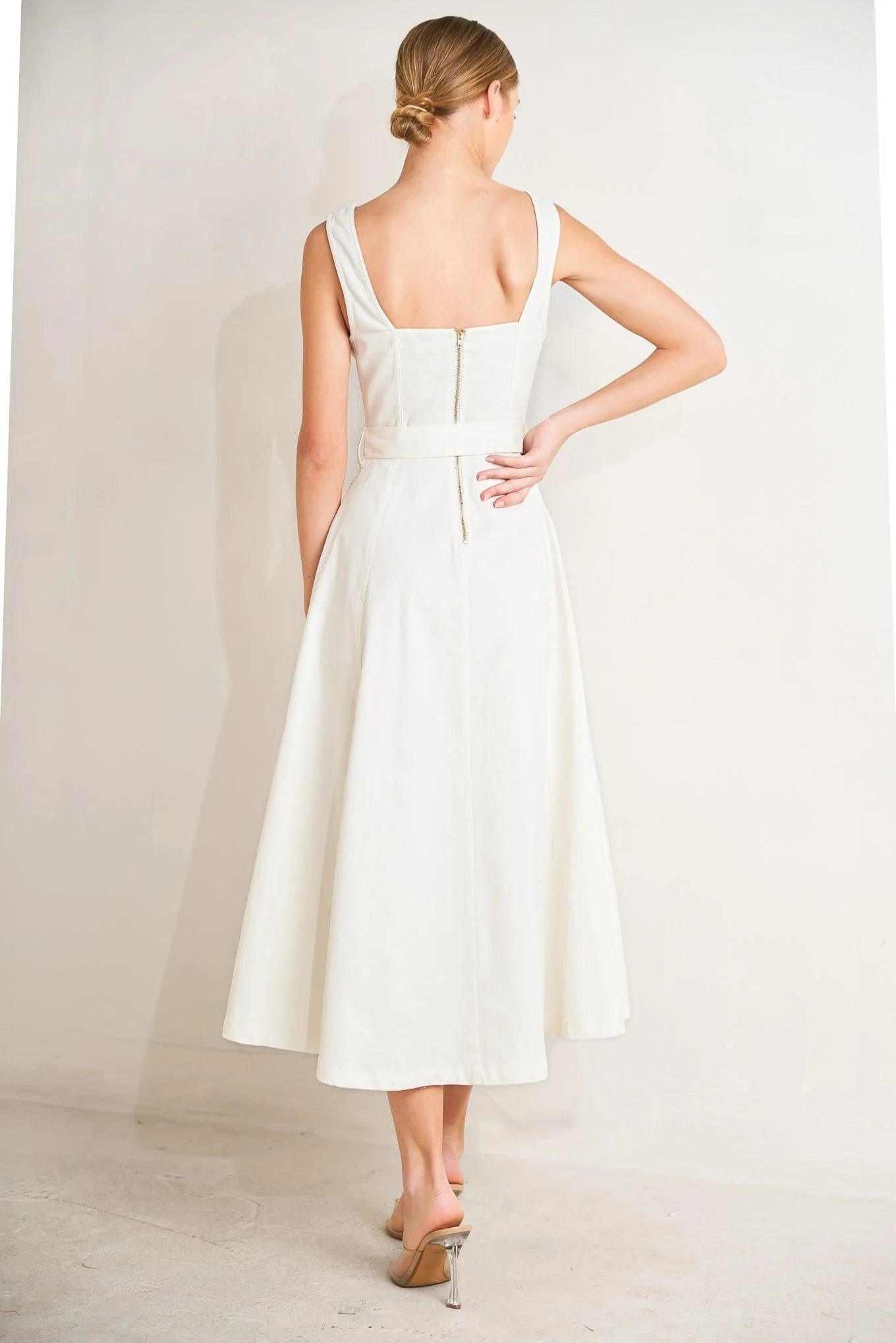 Bella Portofino Woven Midi Dress - Image 2
