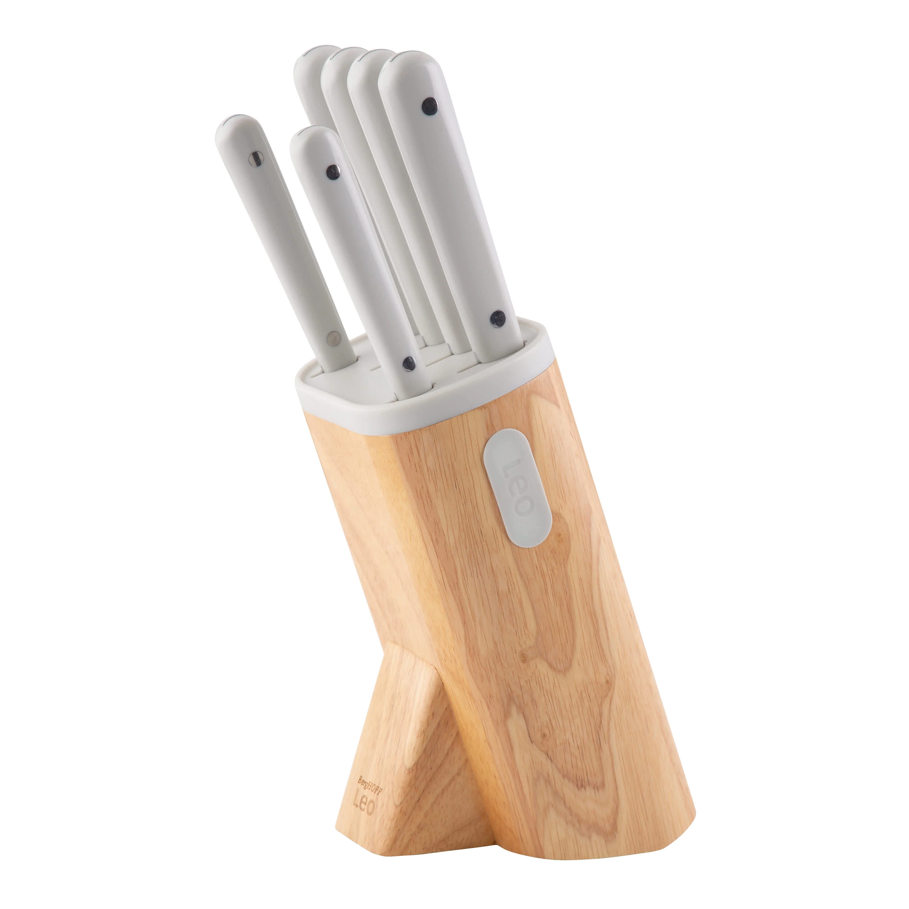 BergHOFF Leo Glints Stainless Steel 7Pc Knife Block Set - Image 2