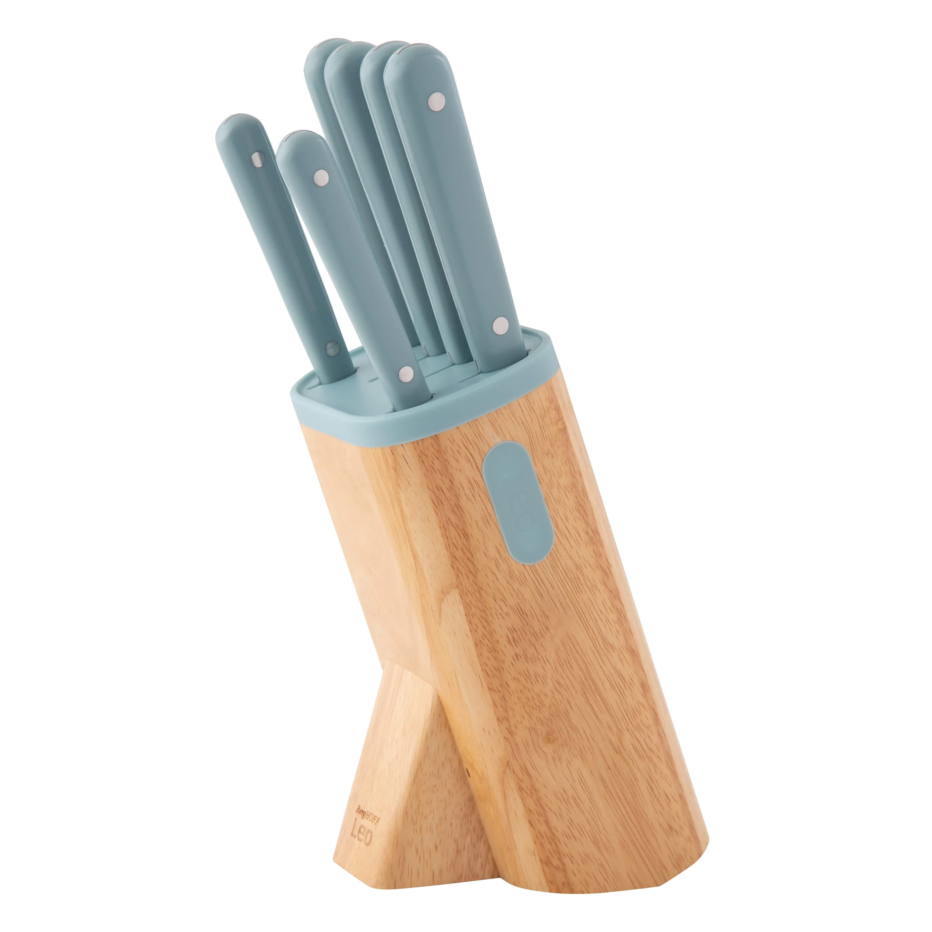 BergHOFF Leo Glints Stainless Steel 7Pc Knife Block Set - Image 3