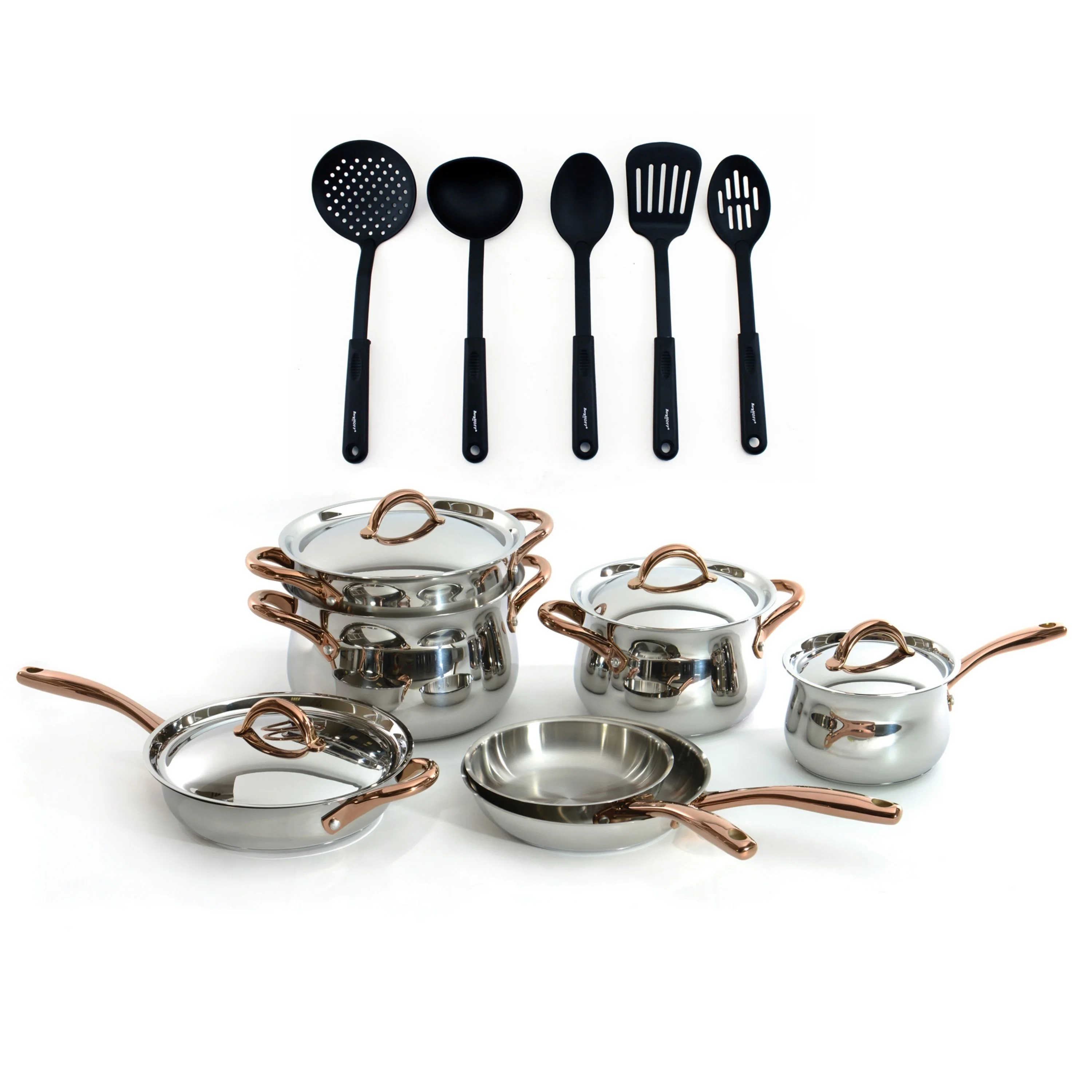 BergHOFF Ouro Gold18/10 Stainless Steel Cookware Set, SS Lids - Image 5