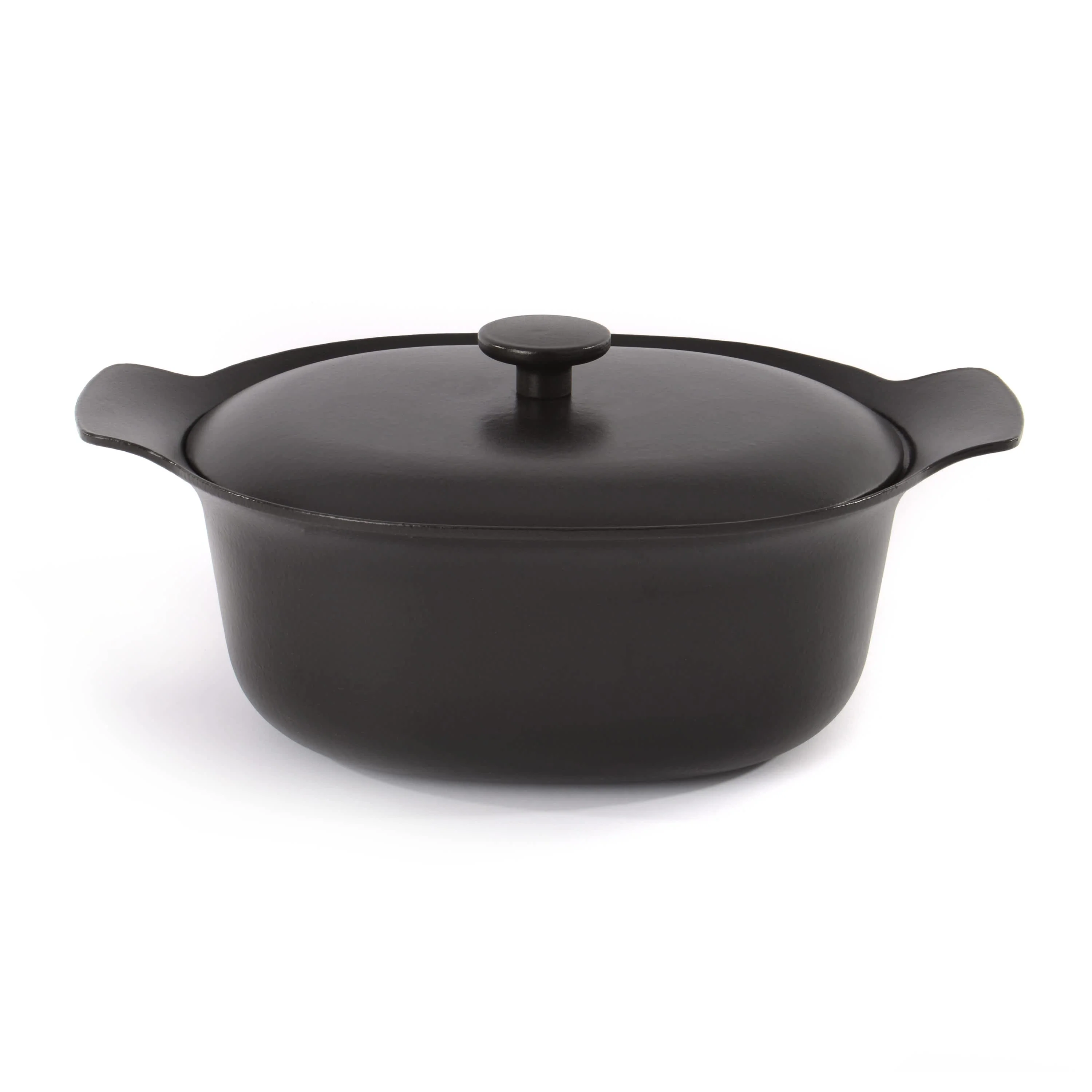 BergHOFF Ron Cast Iron 11" Dutch Oven 5.5qt. with Lid, Black
