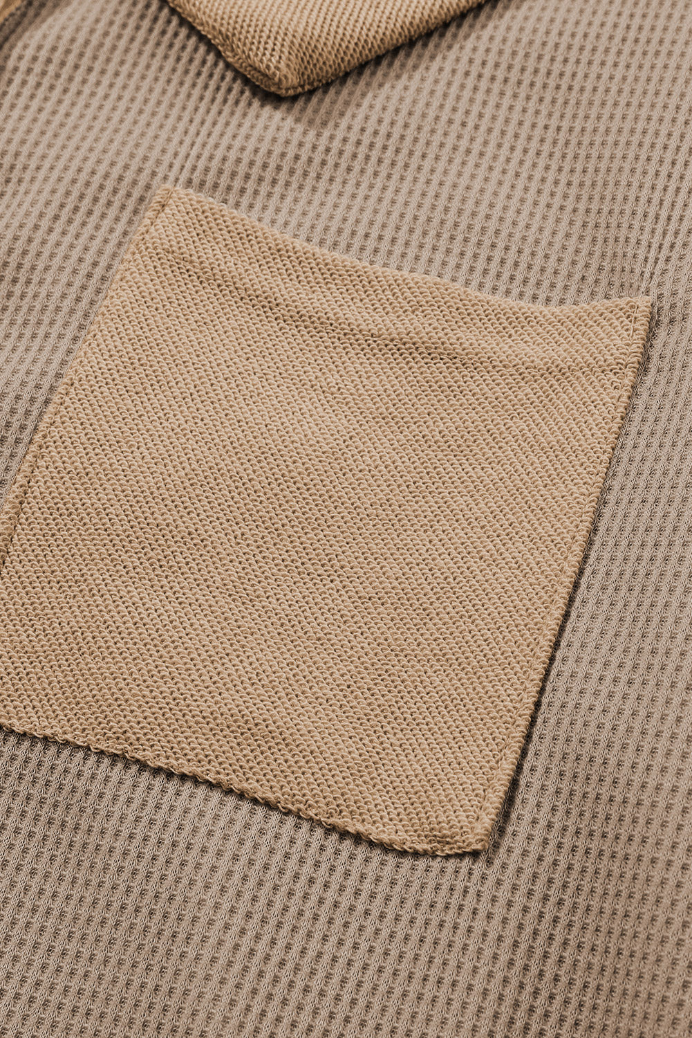 Threaded Pear Bianca Waffle Knit Long Sleeve Top - Image 9