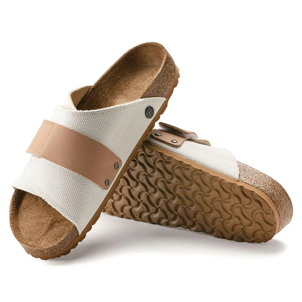 Birkenstock Men's Kyoto Canvas Textile Sandals - Image 3
