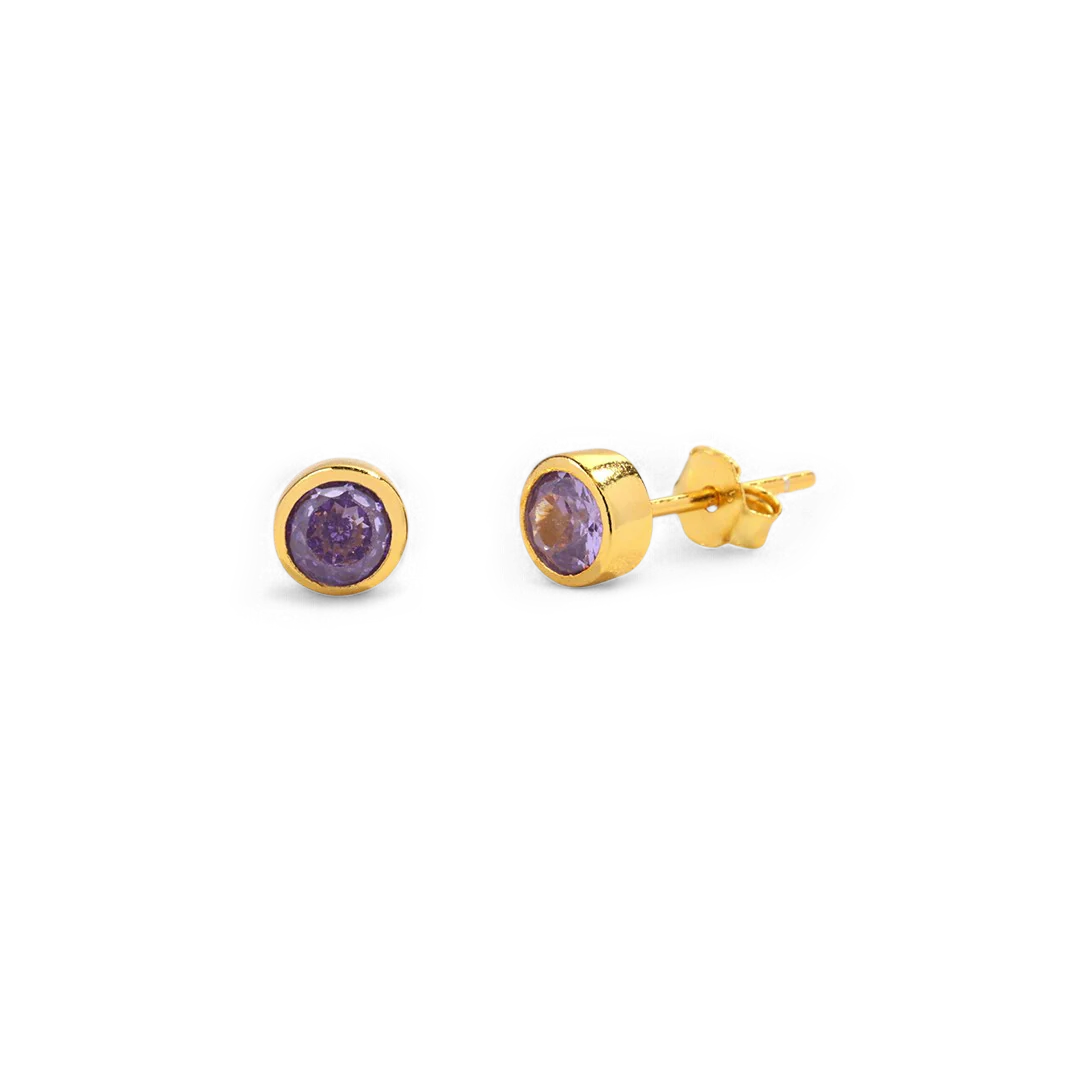 Mint & Lily Birthstone Bezel Studs - Image 60
