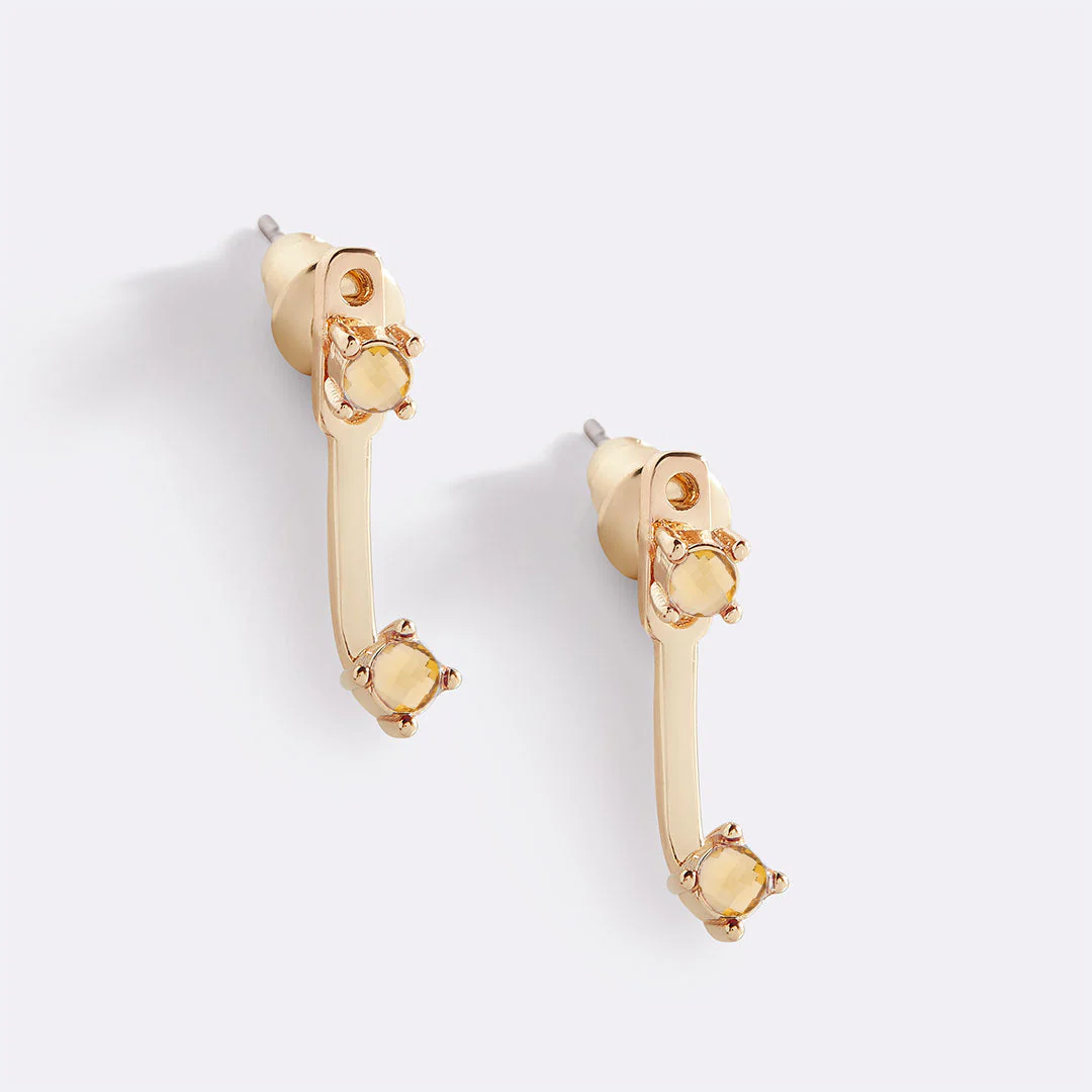 Mint & Lily Birthstone Drop Ear Jacket Earrings - Image 30