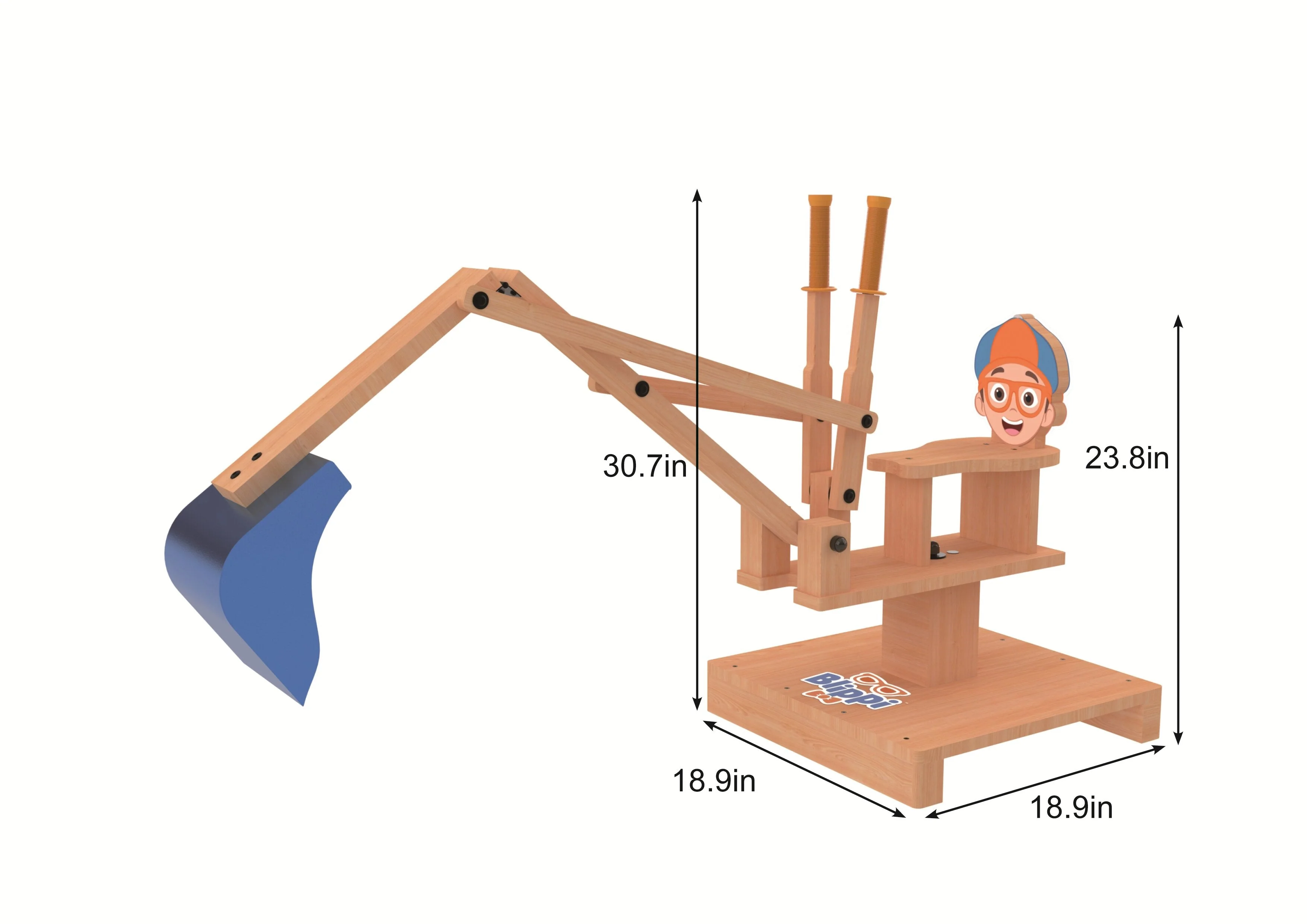 Blippi Excavator Ride-On Toy – Interactive Construction Fun for Kids - Image 29