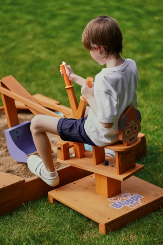 Blippi Excavator Ride-On Toy – Interactive Construction Fun for Kids - Image 6