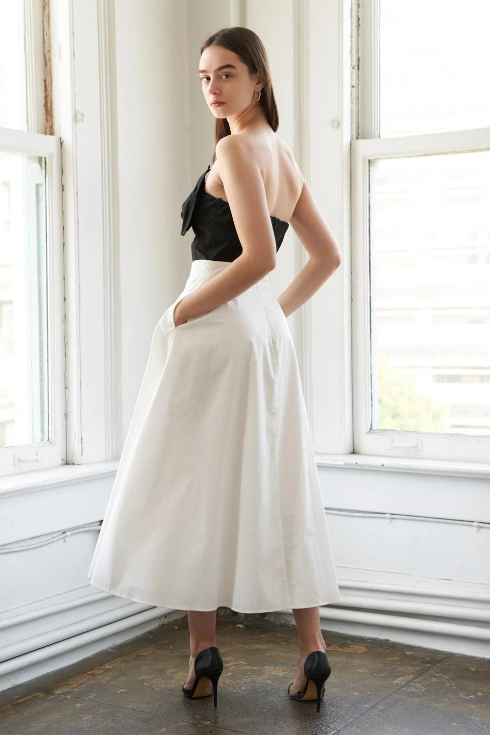 Blissful Breeze Woven Midi Dress - Image 5