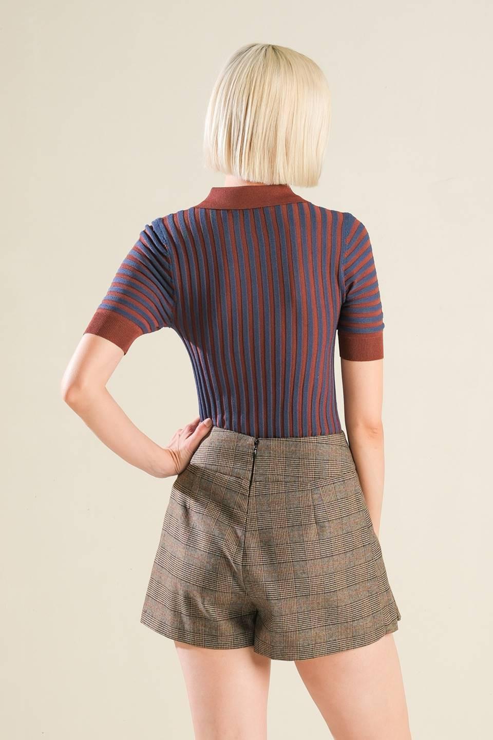 Blissful Strolls Sweater Polo Top - Image 2