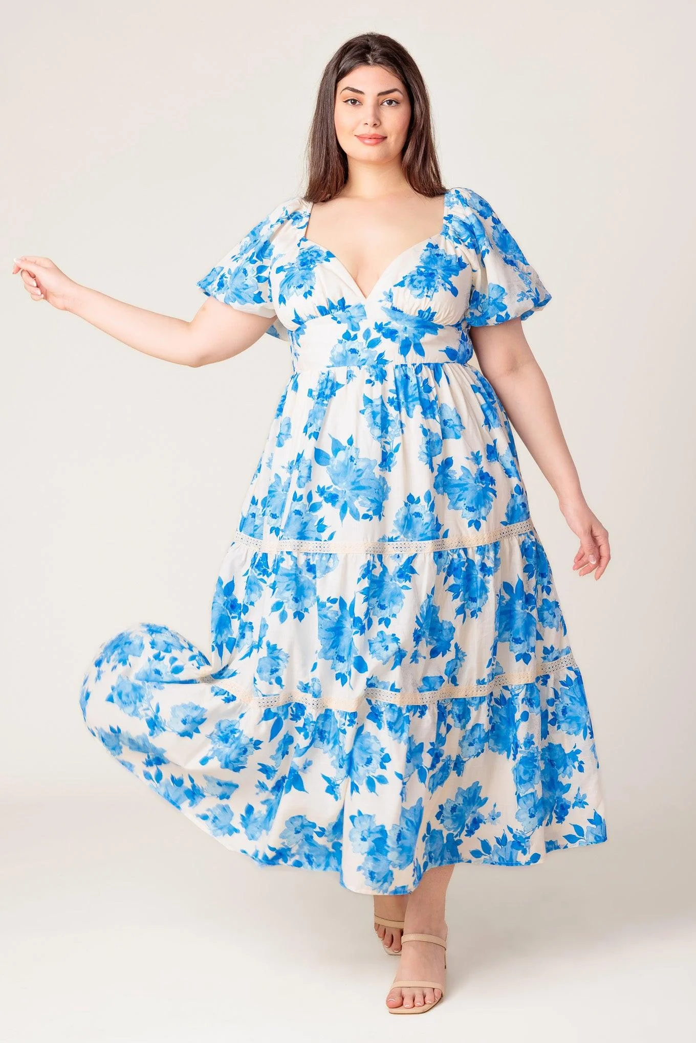 Blooming Day Woven Midi Dress - Image 10