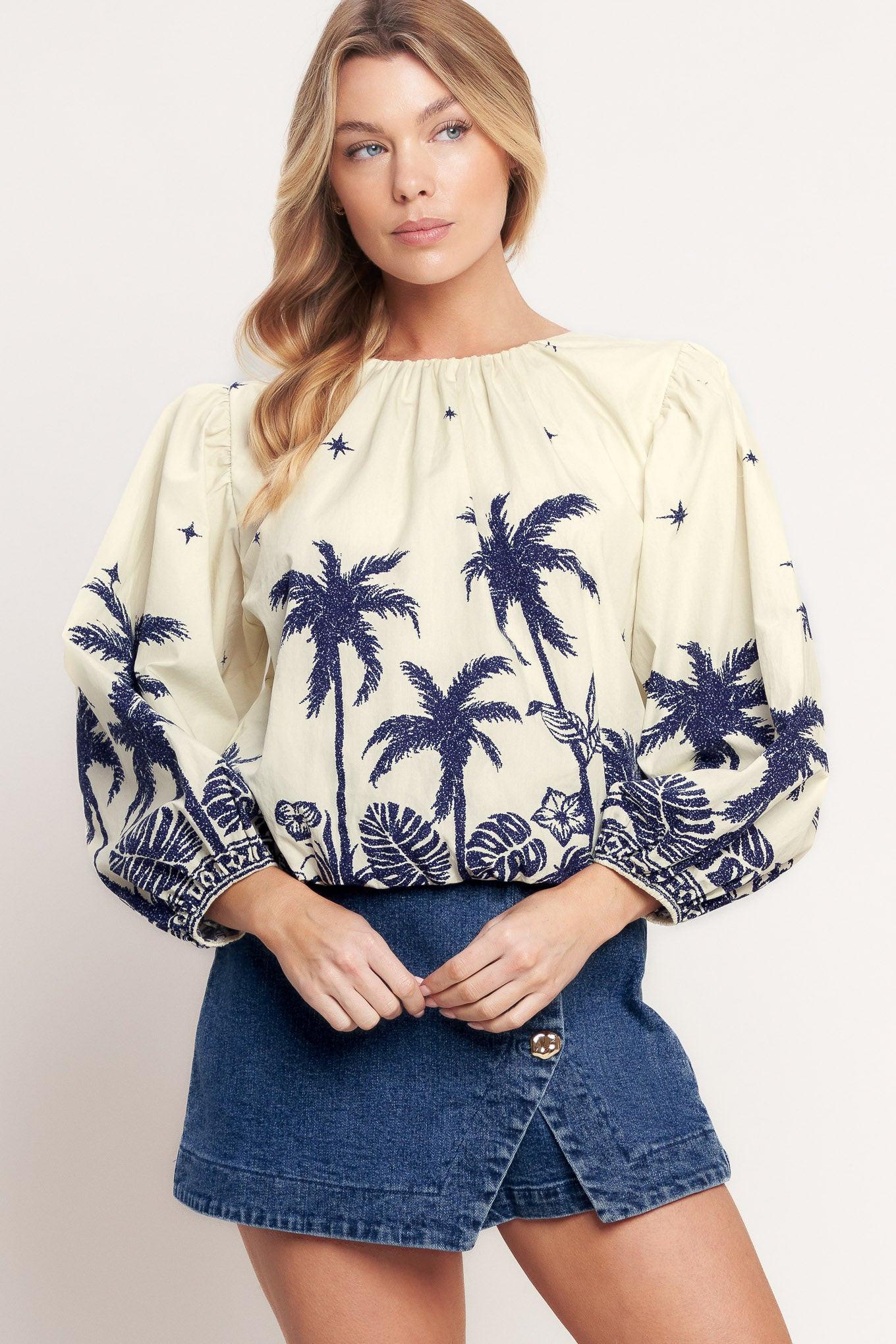 Boho Constellation Woven Top - Image 7