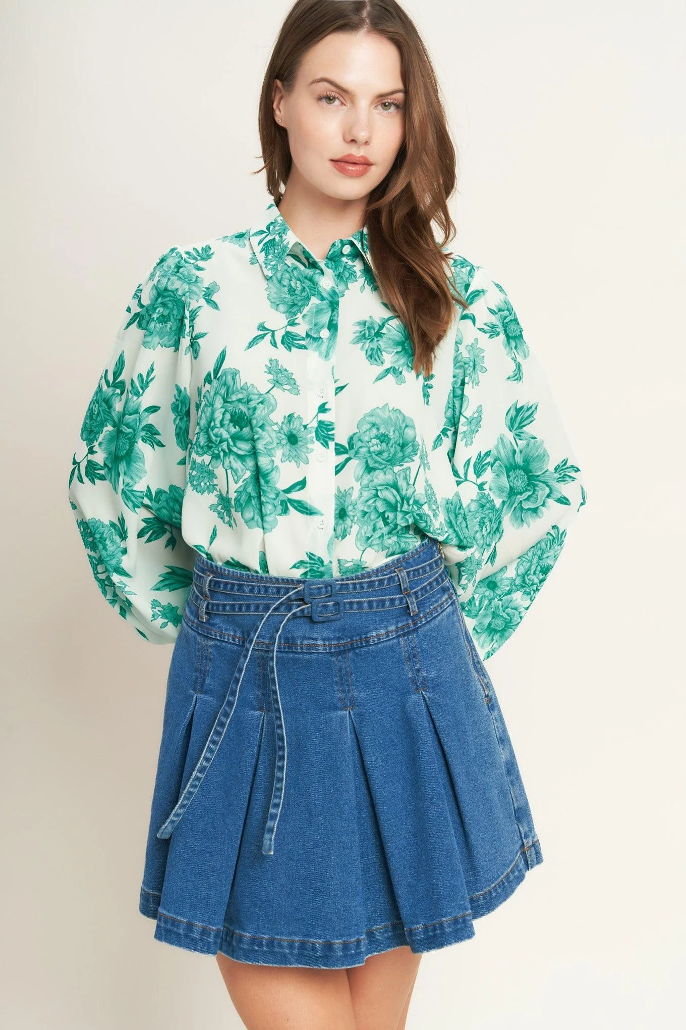 Botanical Pop Woven Top - Image 6