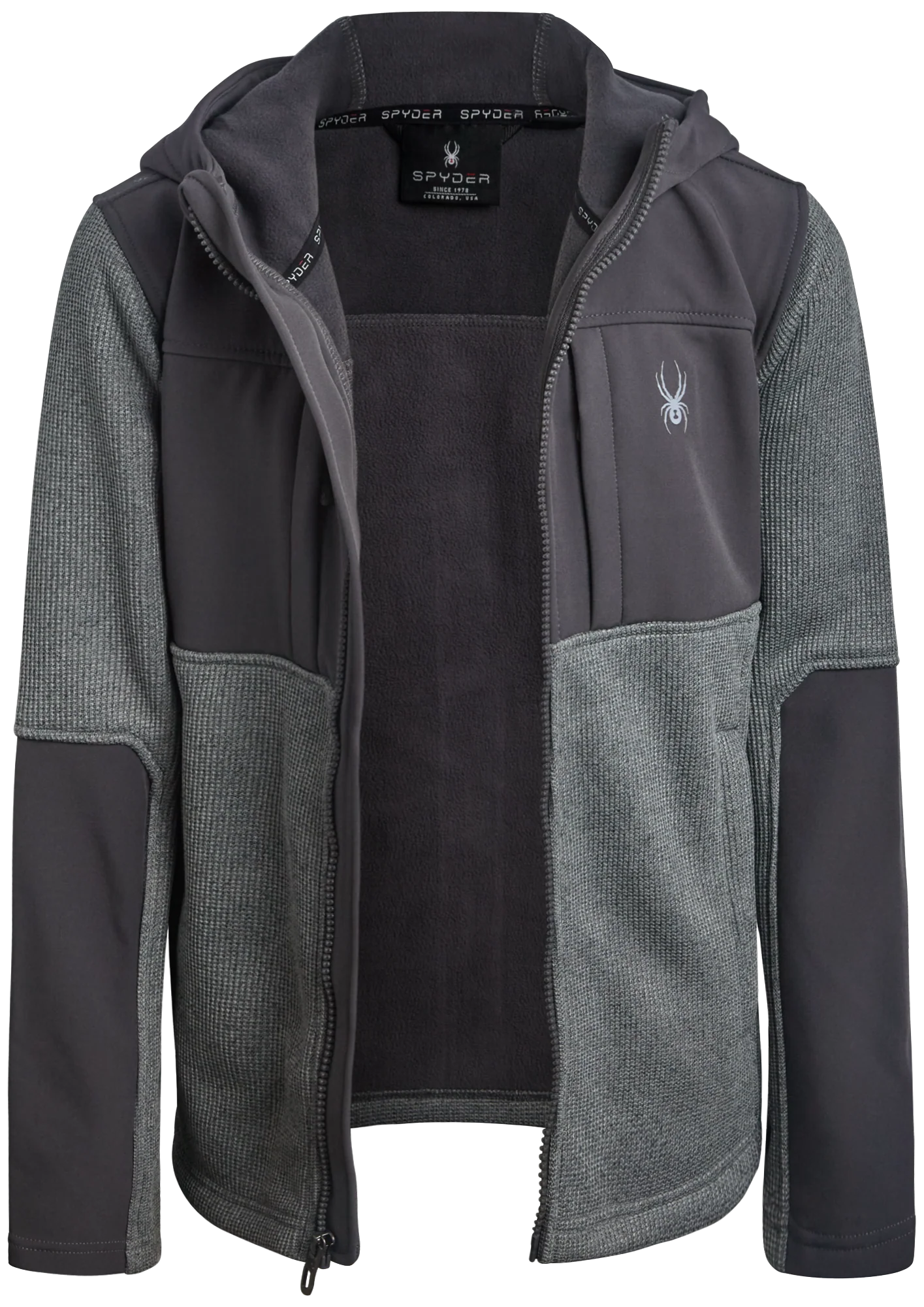 Spyder Boys' Sweater Fleece Jacket - Pewter - Image 6