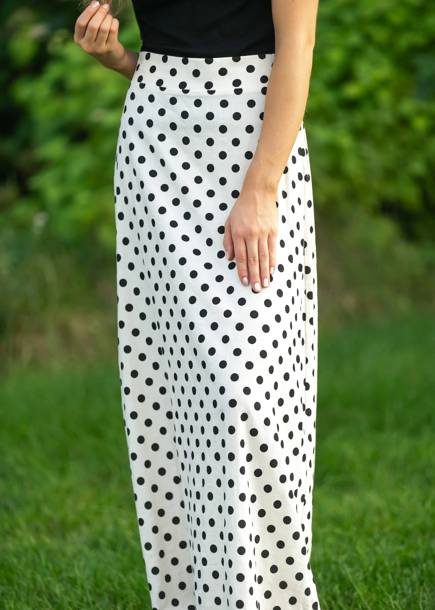 Braylyn Polka Dot Maxi Skirt - Image 7