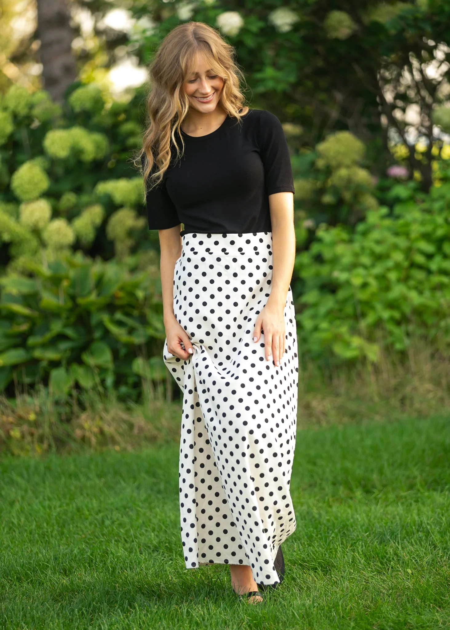 Braylyn Polka Dot Maxi Skirt - Image 8