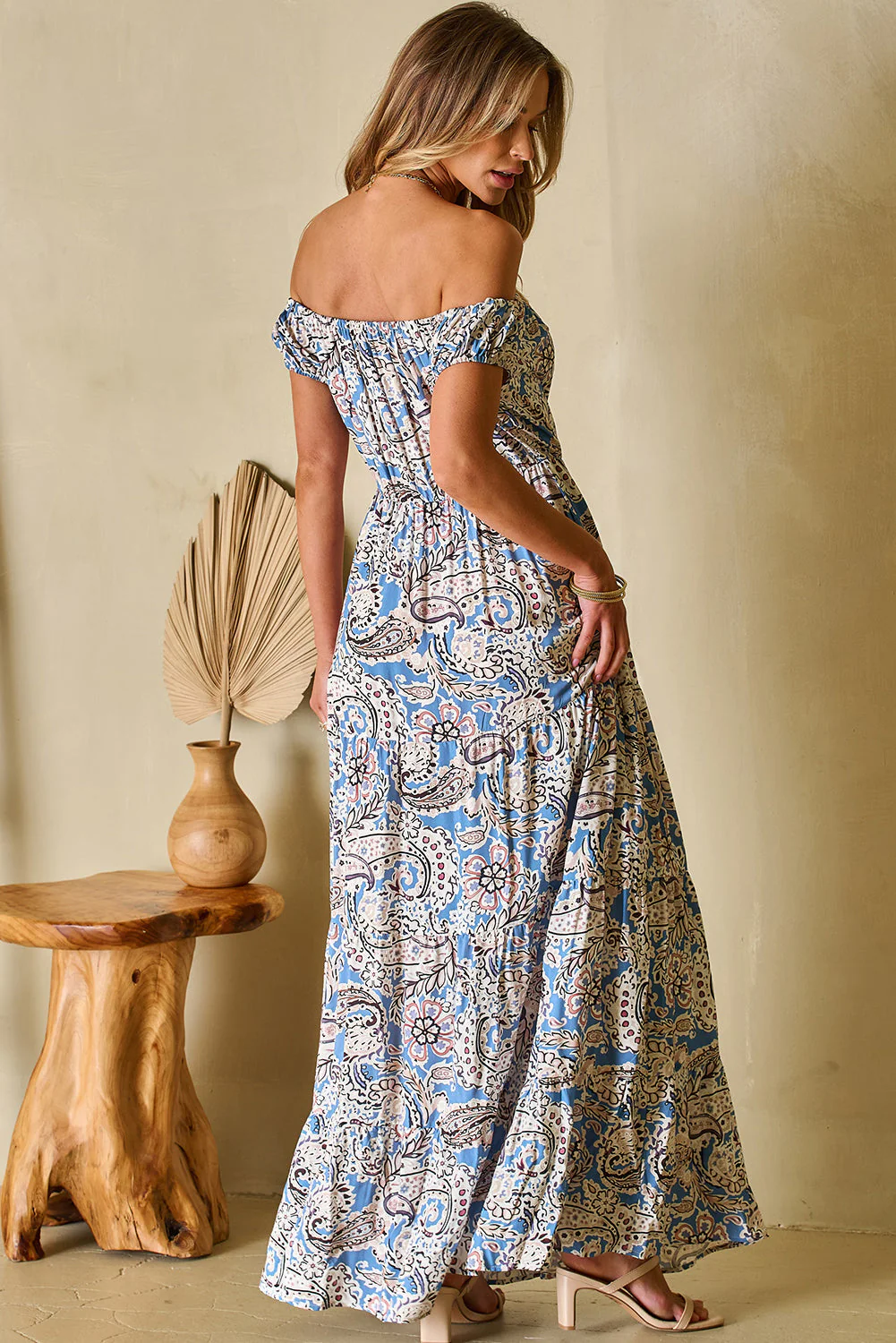 Threaded Pear Bria Off Shoulder Maxi Dress - Image 2
