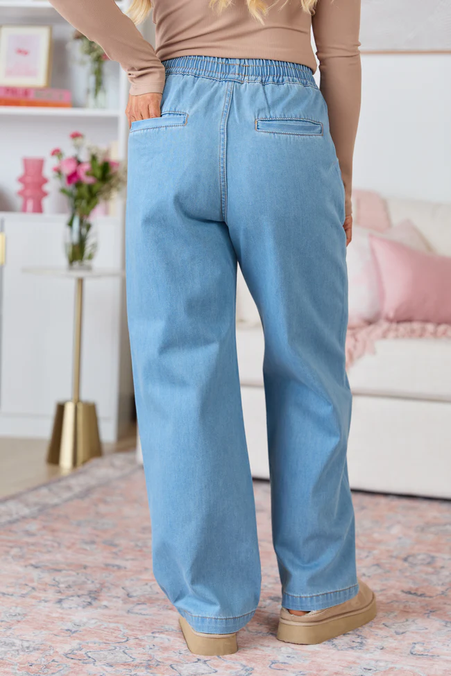 Bridgette Loose Fit Drawstring Jeans - Image 4