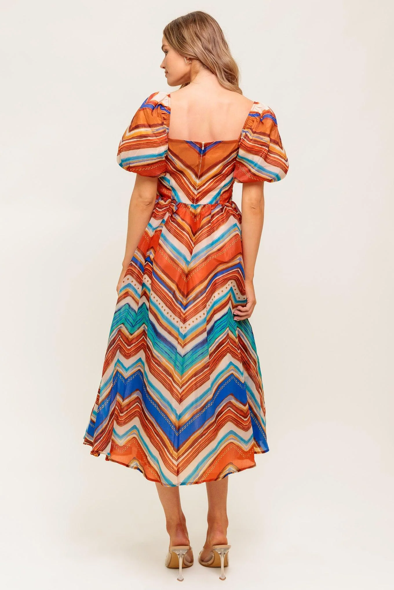 Bright Personality Woven Midi Dress - Image 3
