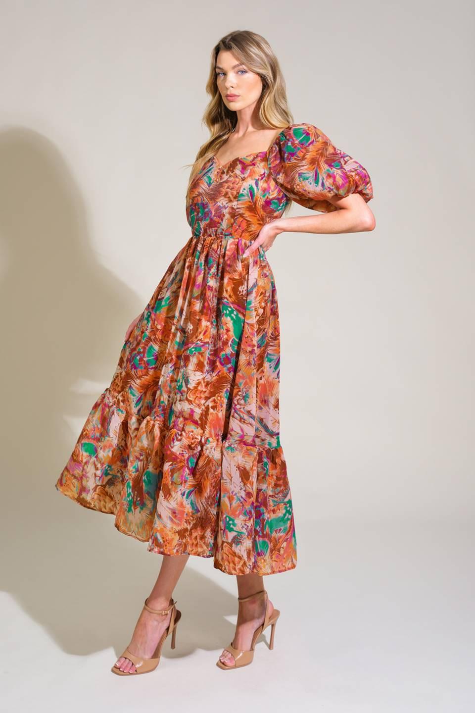 Bring Us Back Woven Midi Dress - Image 3