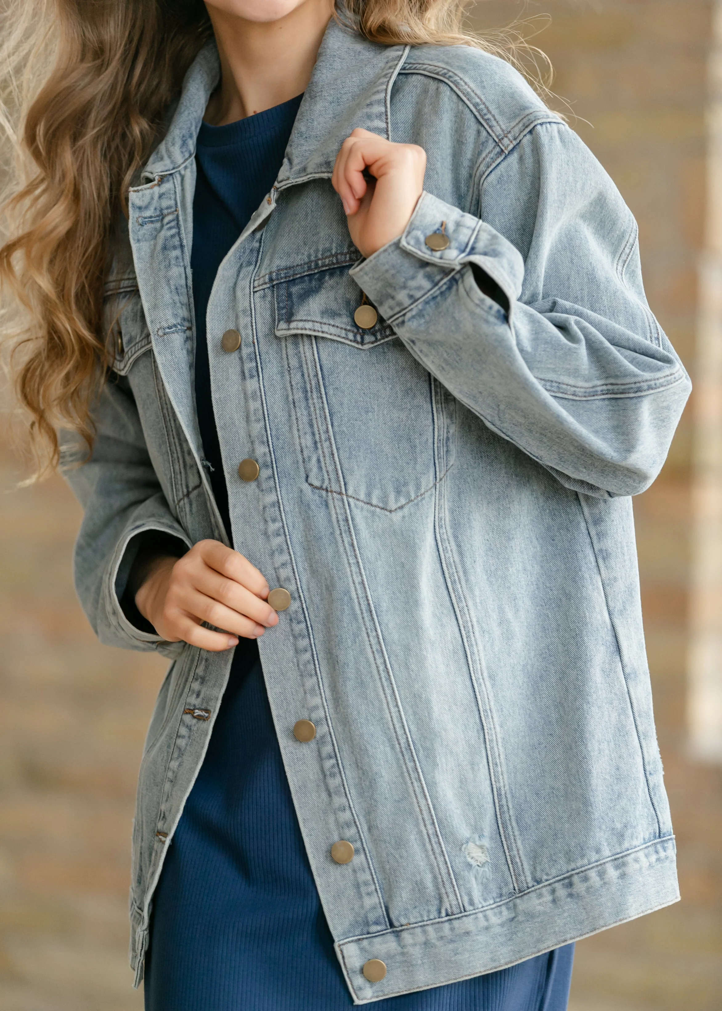 Brinx Oversized Denim Jacket - Image 2