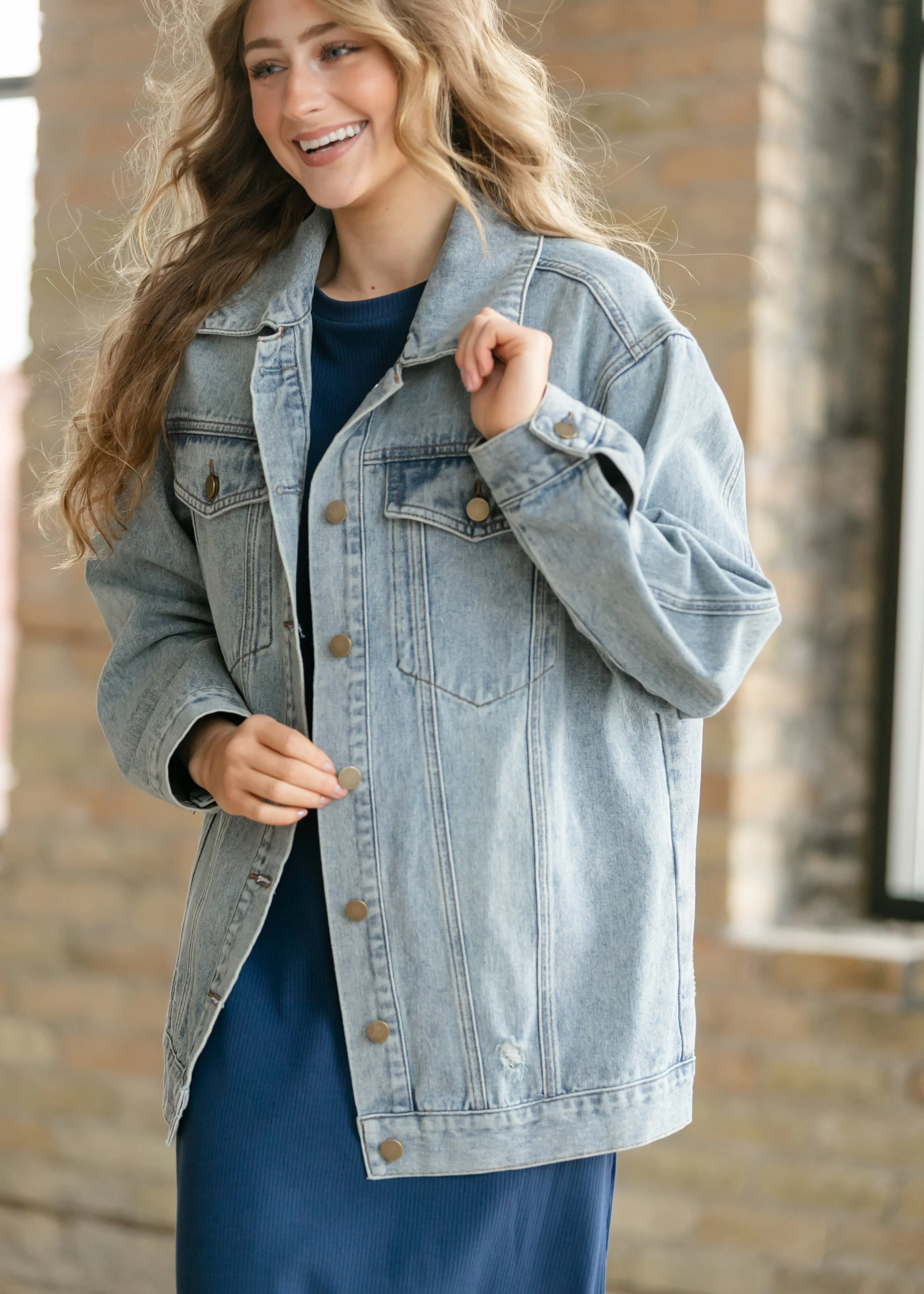 Brinx Oversized Denim Jacket - Image 6