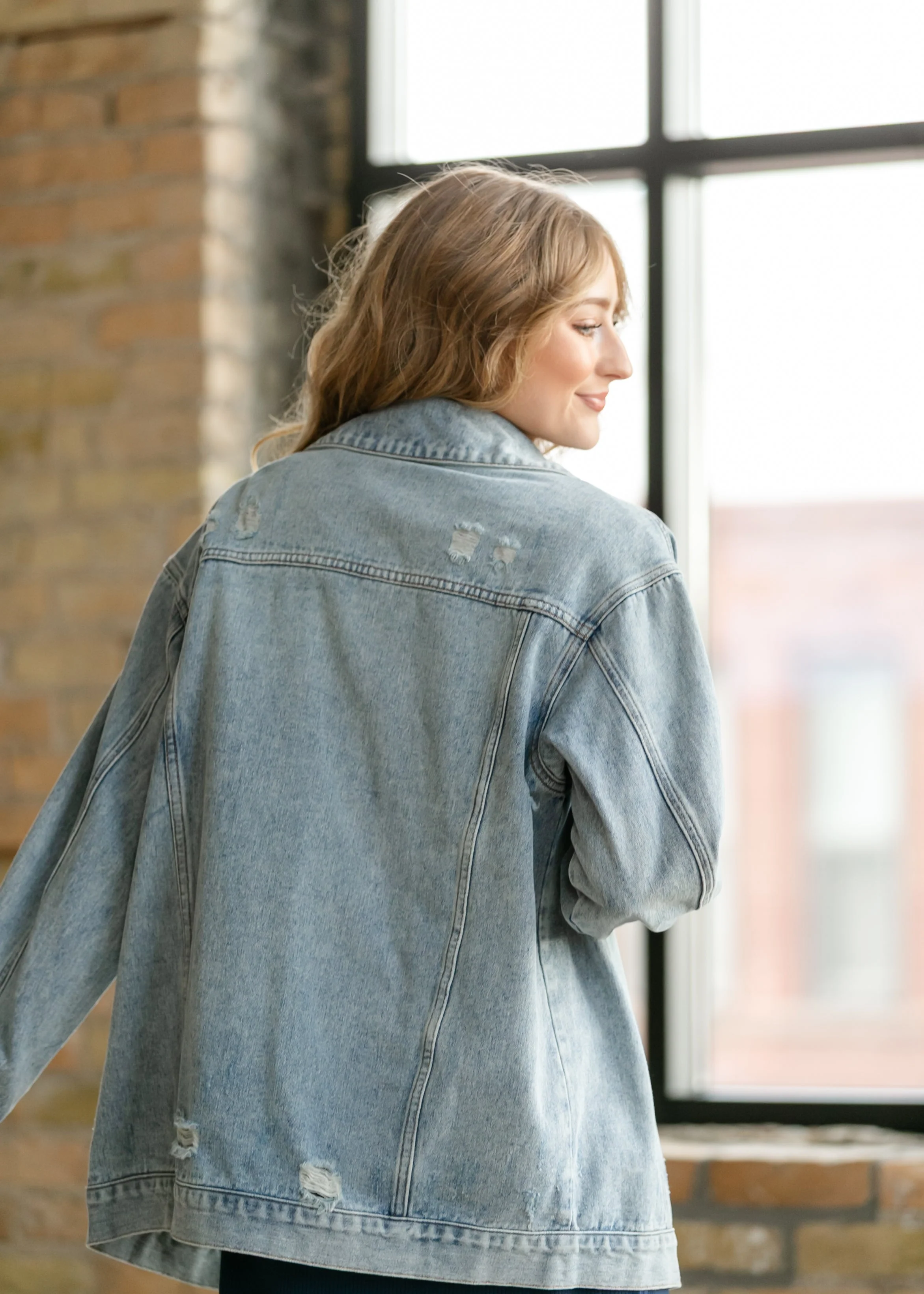Brinx Oversized Denim Jacket - Image 9