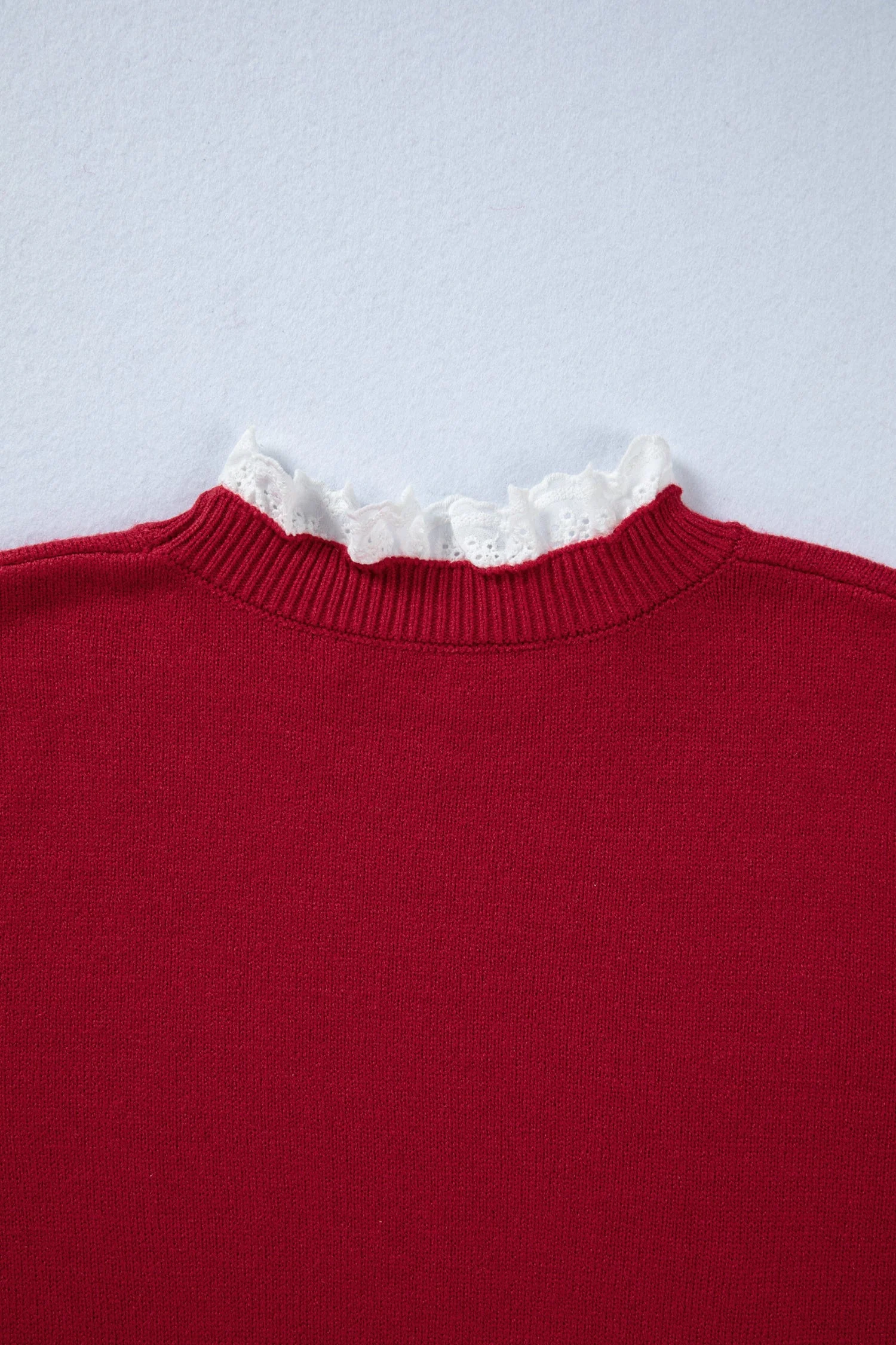 Threaded Pear Brooklynn Patchwork Cuffs Loose Sweater - Image 11