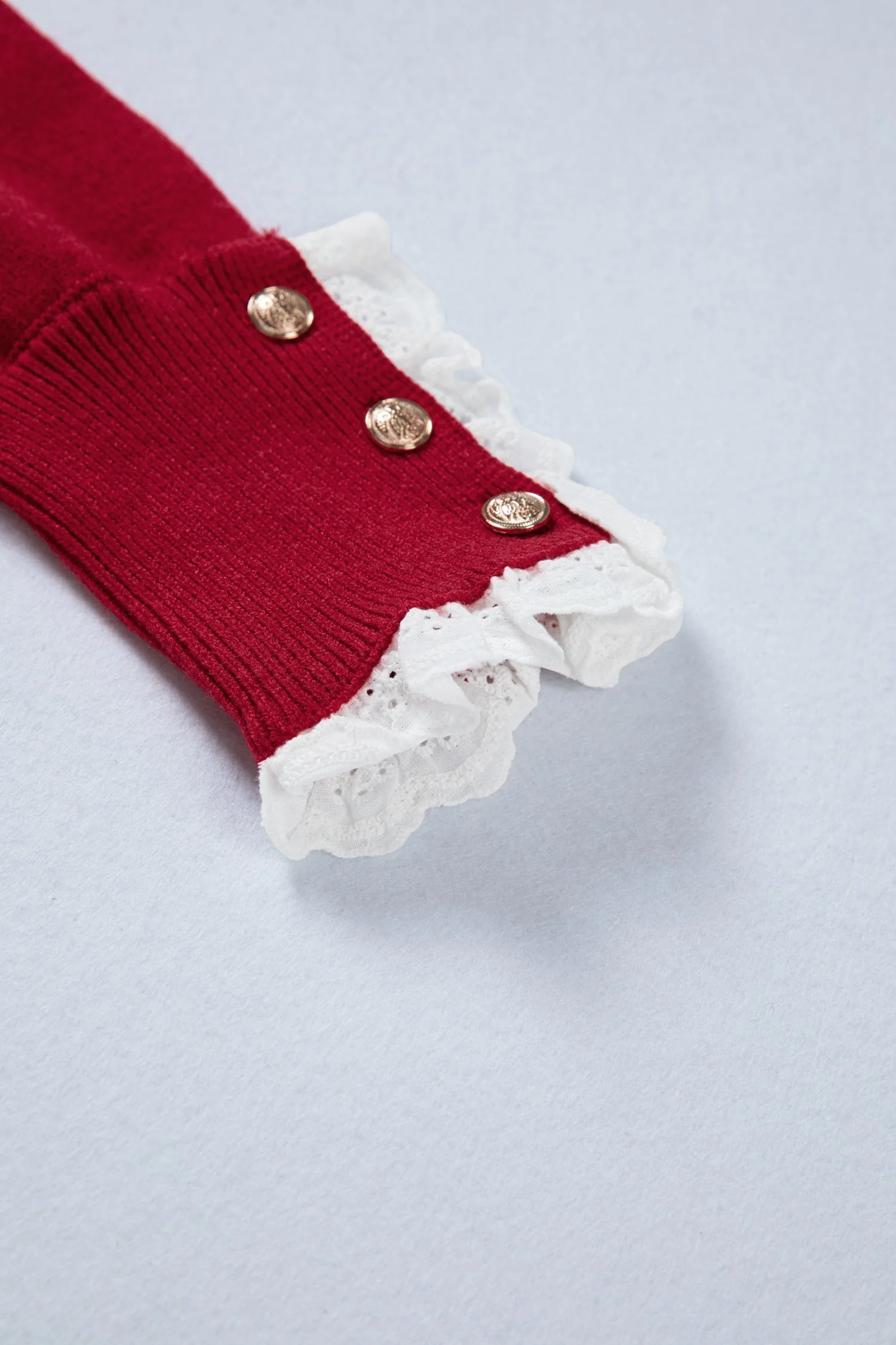 Threaded Pear Brooklynn Patchwork Cuffs Loose Sweater - Image 13