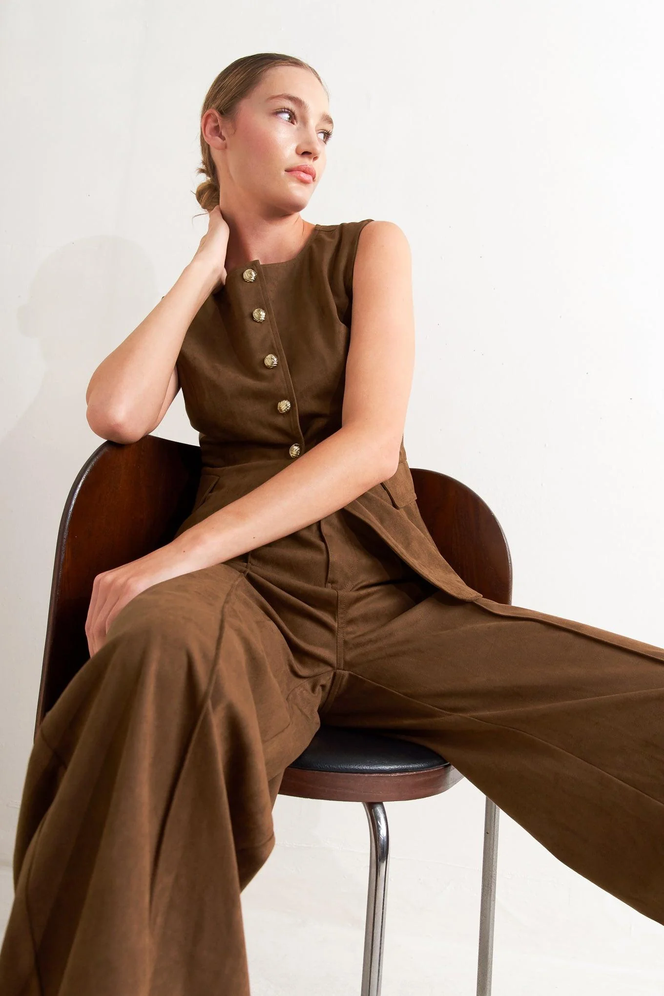 Brown Sugar Faux Suede Pants - Image 3