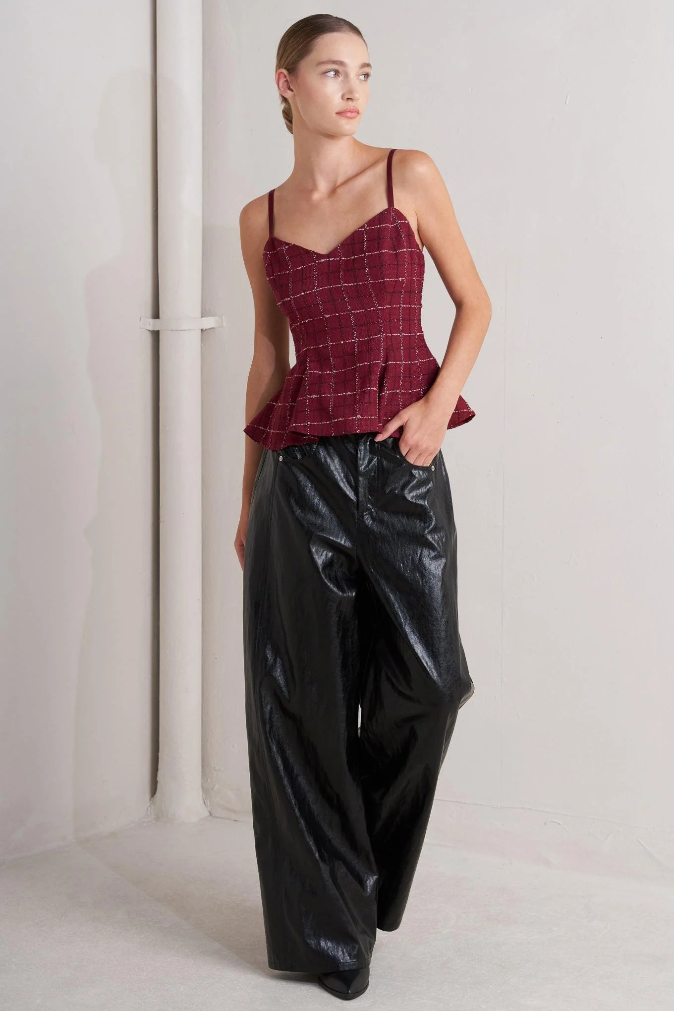 Burnt Boulevard Tweed Cami Top - Image 3